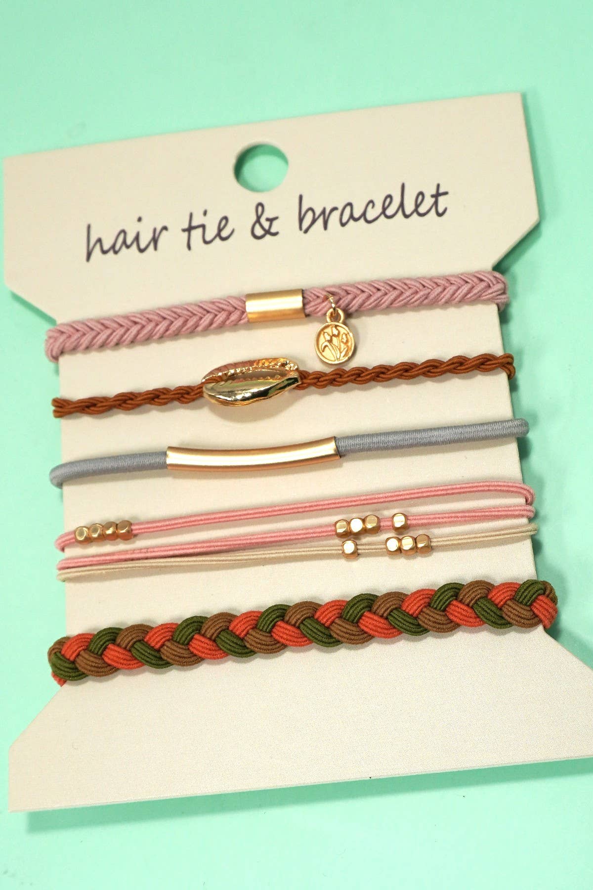PULSERA CON NUDO DE FUNCIÓN DUAL BOHO PARA EL CABELLO | 40BH104