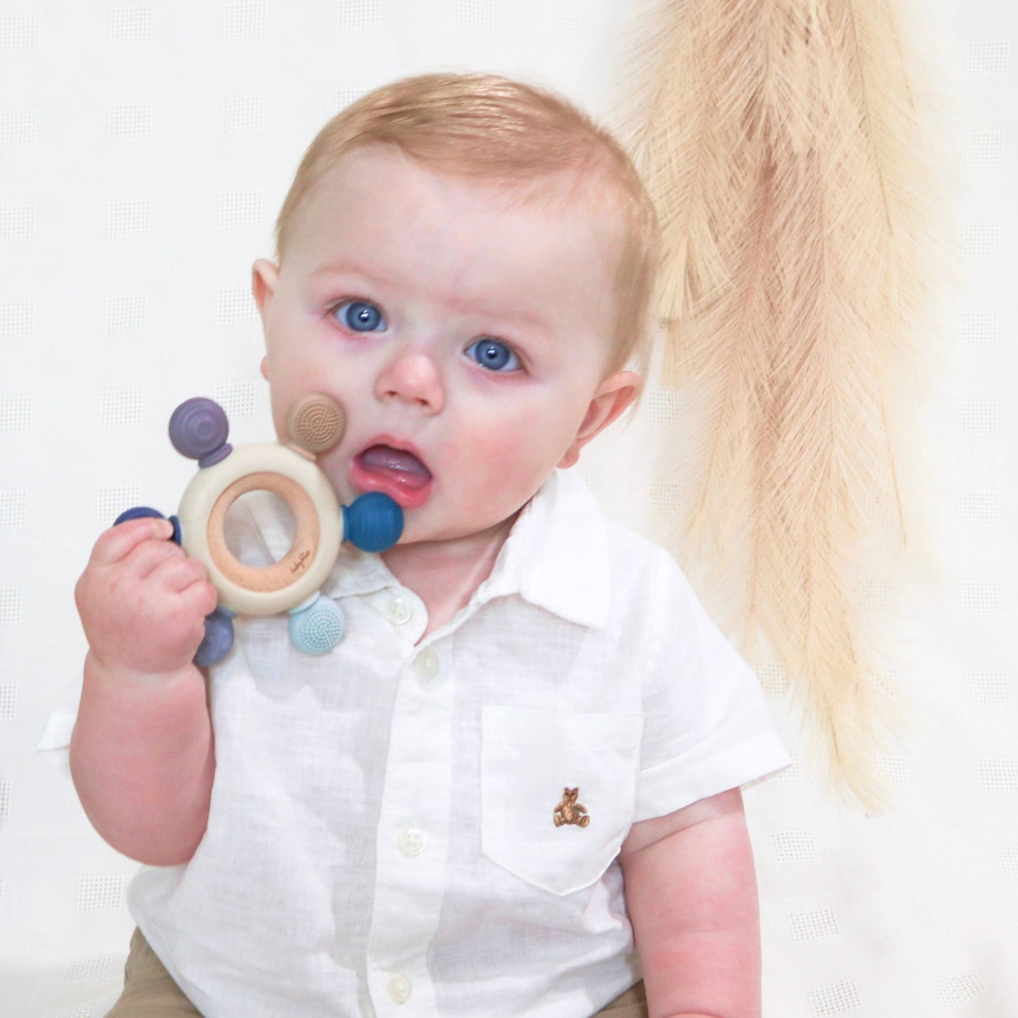Teether Ring - Blue Tones
