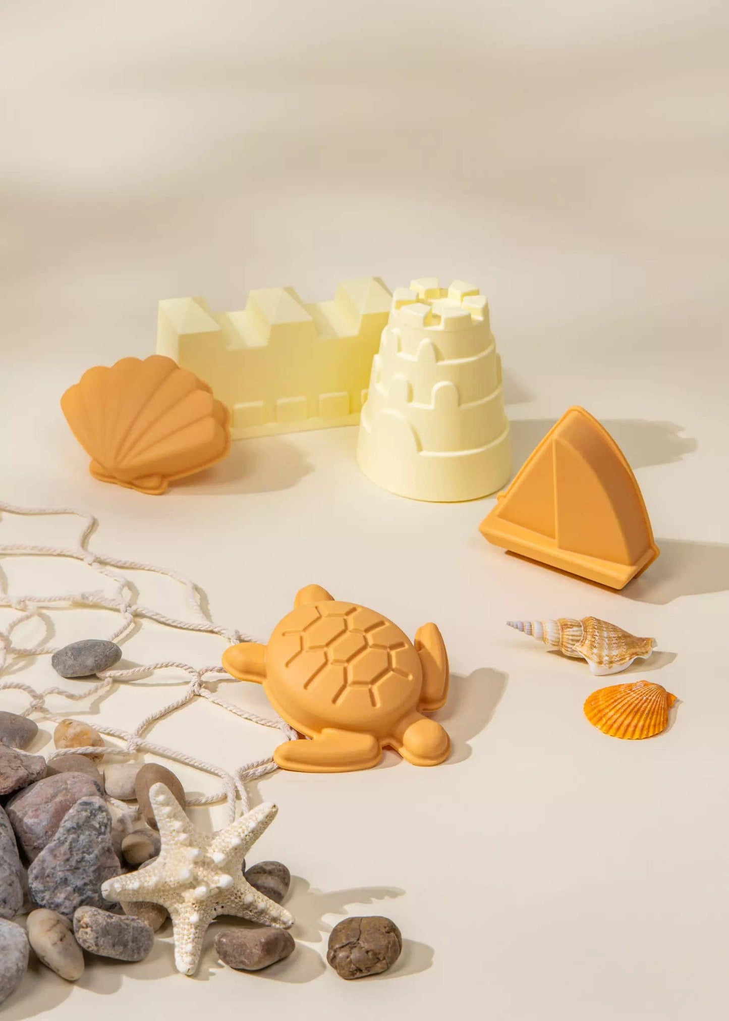 Set of 5 Silicone Sand Moulds For The Beach