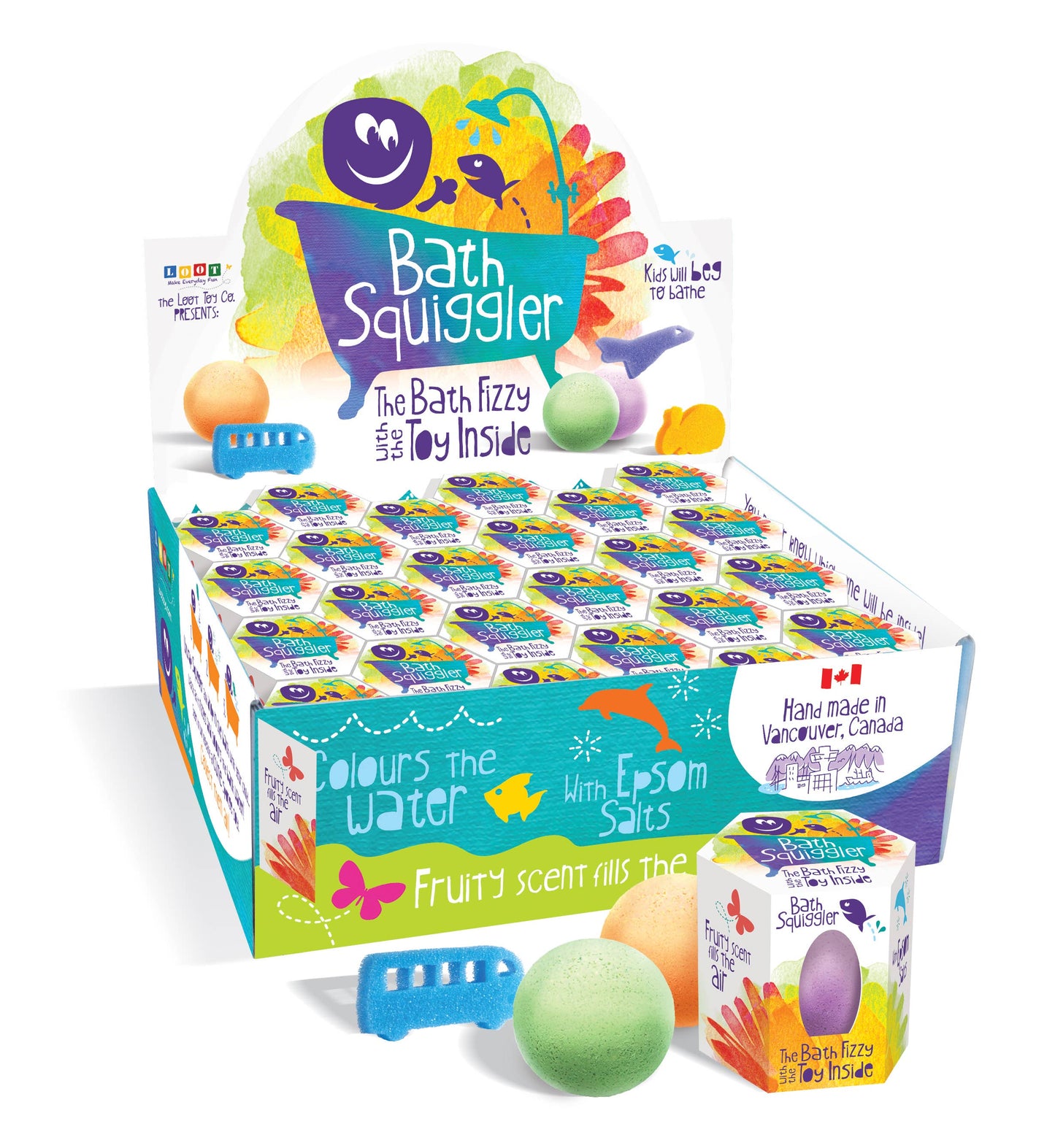 Coffret de présentation Bath Squiggler (48 unités)