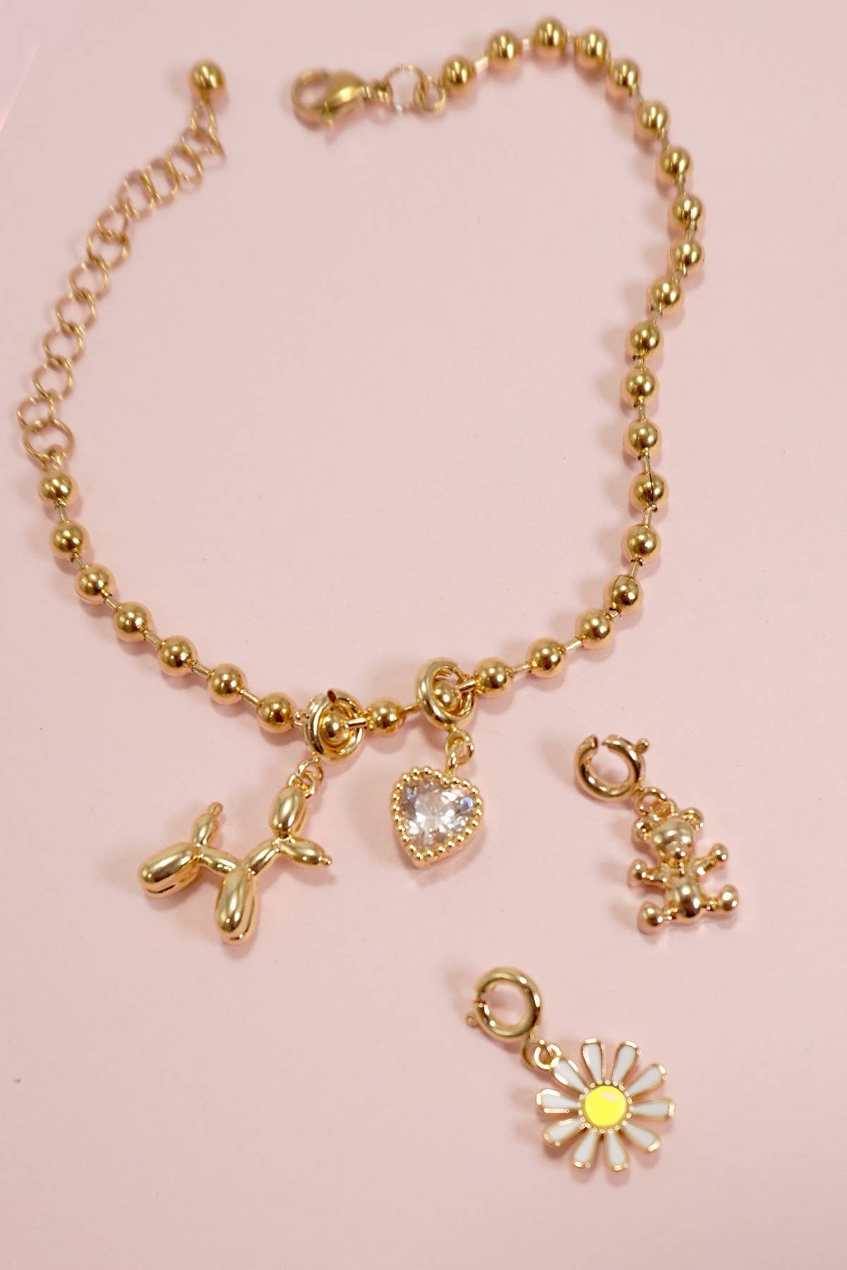 CHARM-18K OR VÉRITABLE TREMPÉ AVEC FERMOIR À ANNEAU À RESSORT | 80CM1100