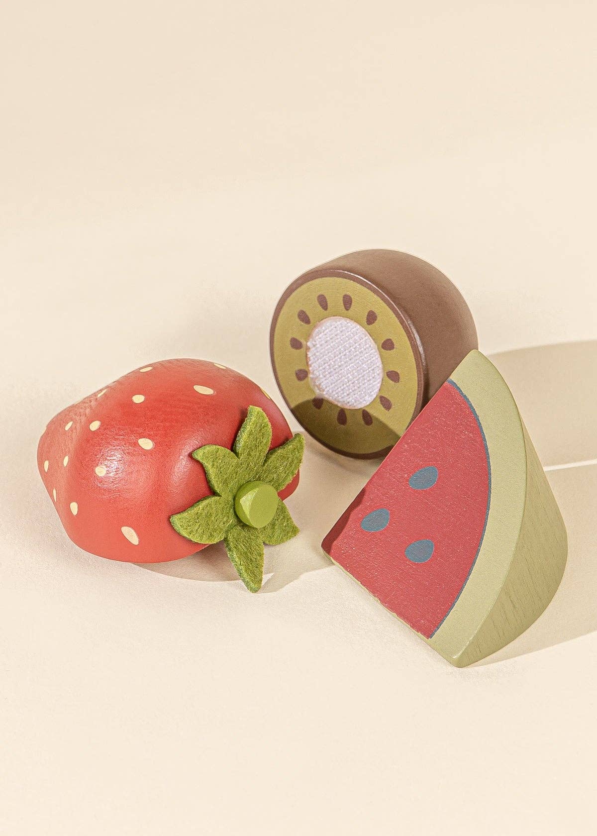 Coffret de jeu de fruits en bois