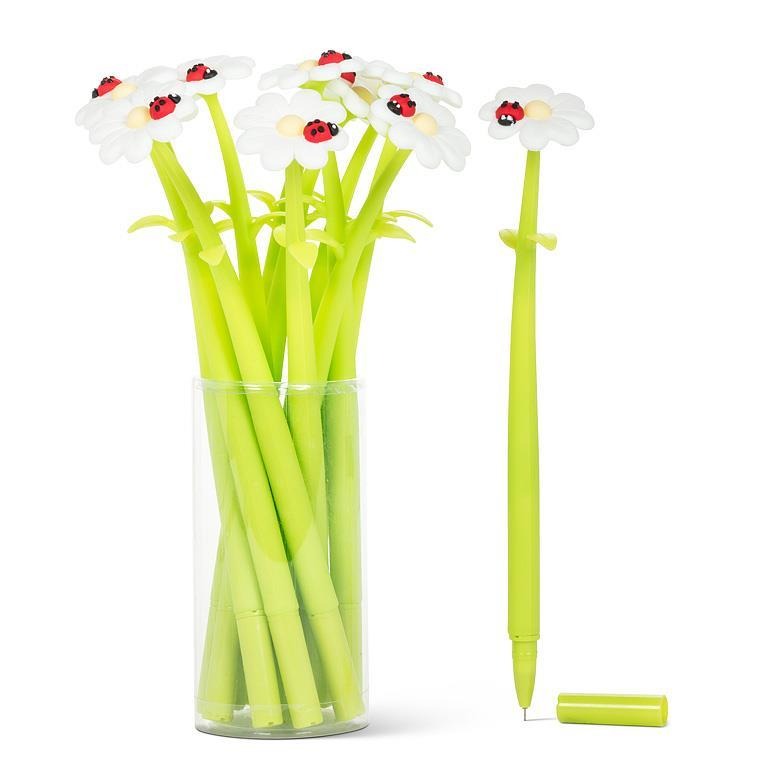 Wobbly Ladybug on Daisy Pen