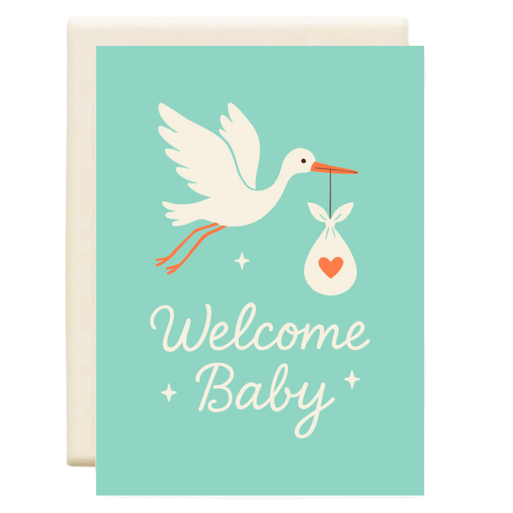 Stork | New Baby Greeting Card