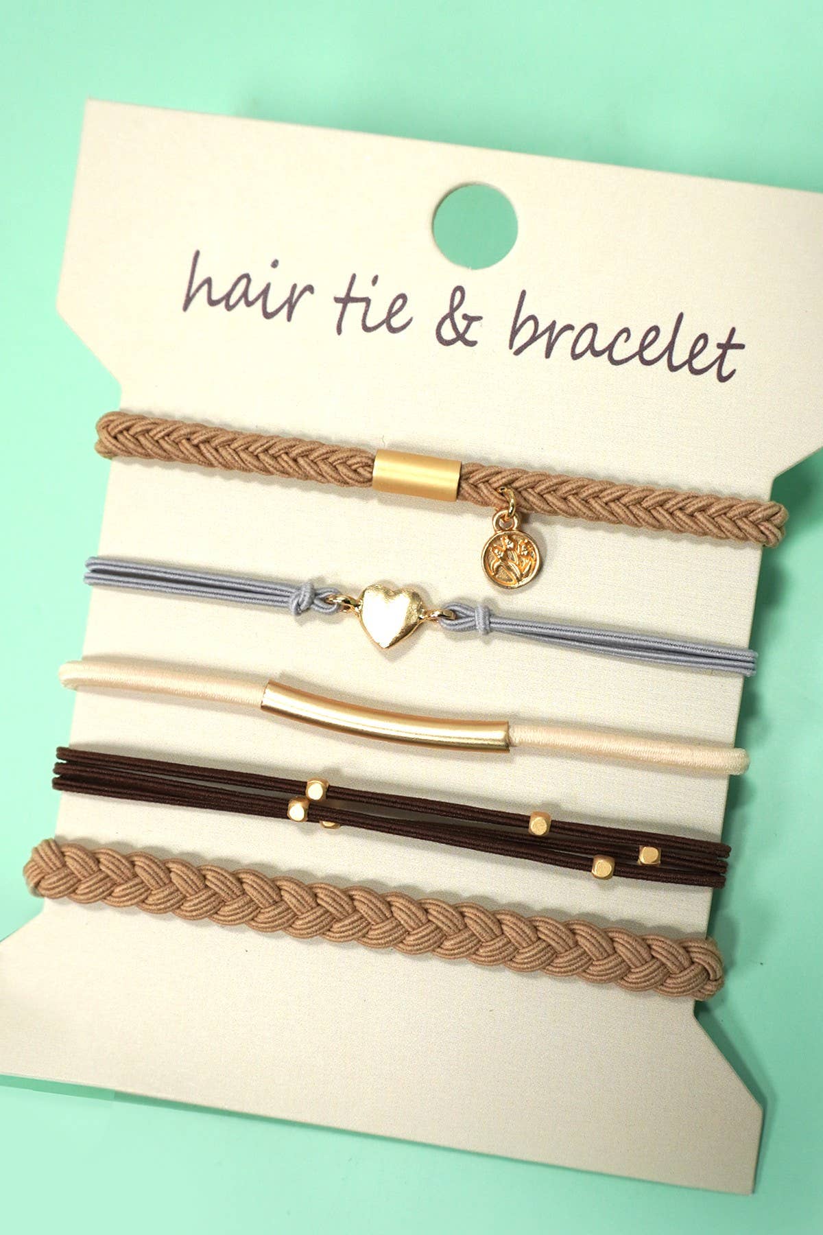 PULSERA CON NUDO DE FUNCIÓN DUAL BOHO PARA EL CABELLO | 40BH104