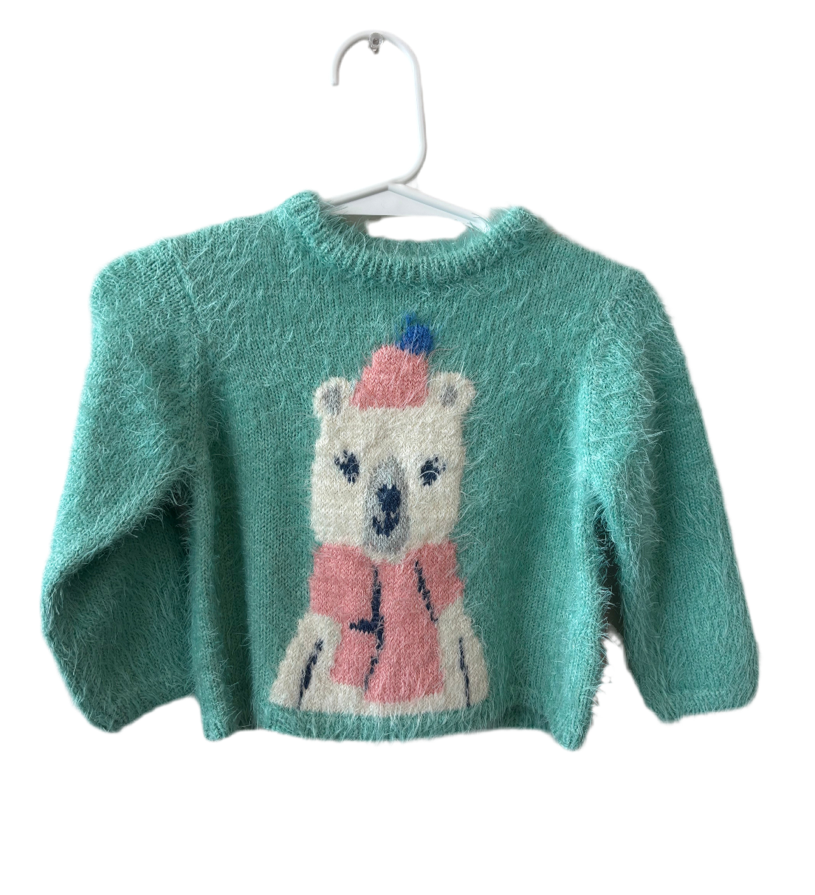 Baby Furry Polar Bear Sweater