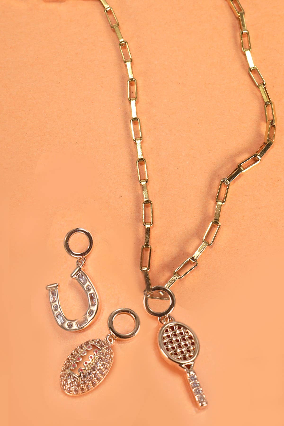 CHARMS EN GRUPO - CHARMS DE ACERO TITANIO O LATÓN | 40CM100
