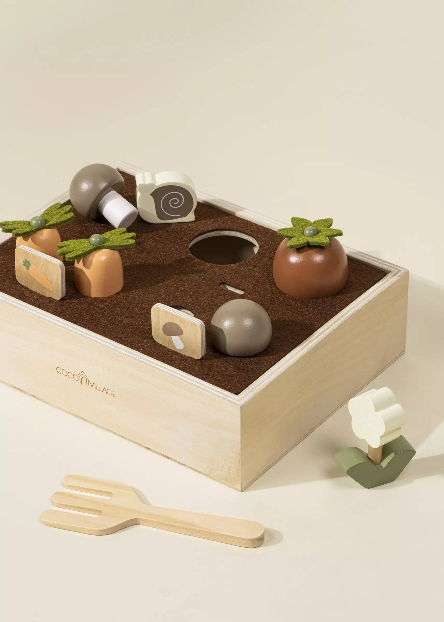 Ensemble de jeu et accessoires de jardinage en bois