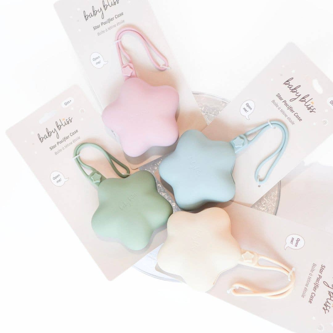 Star Pacifier Holder Case - Almond