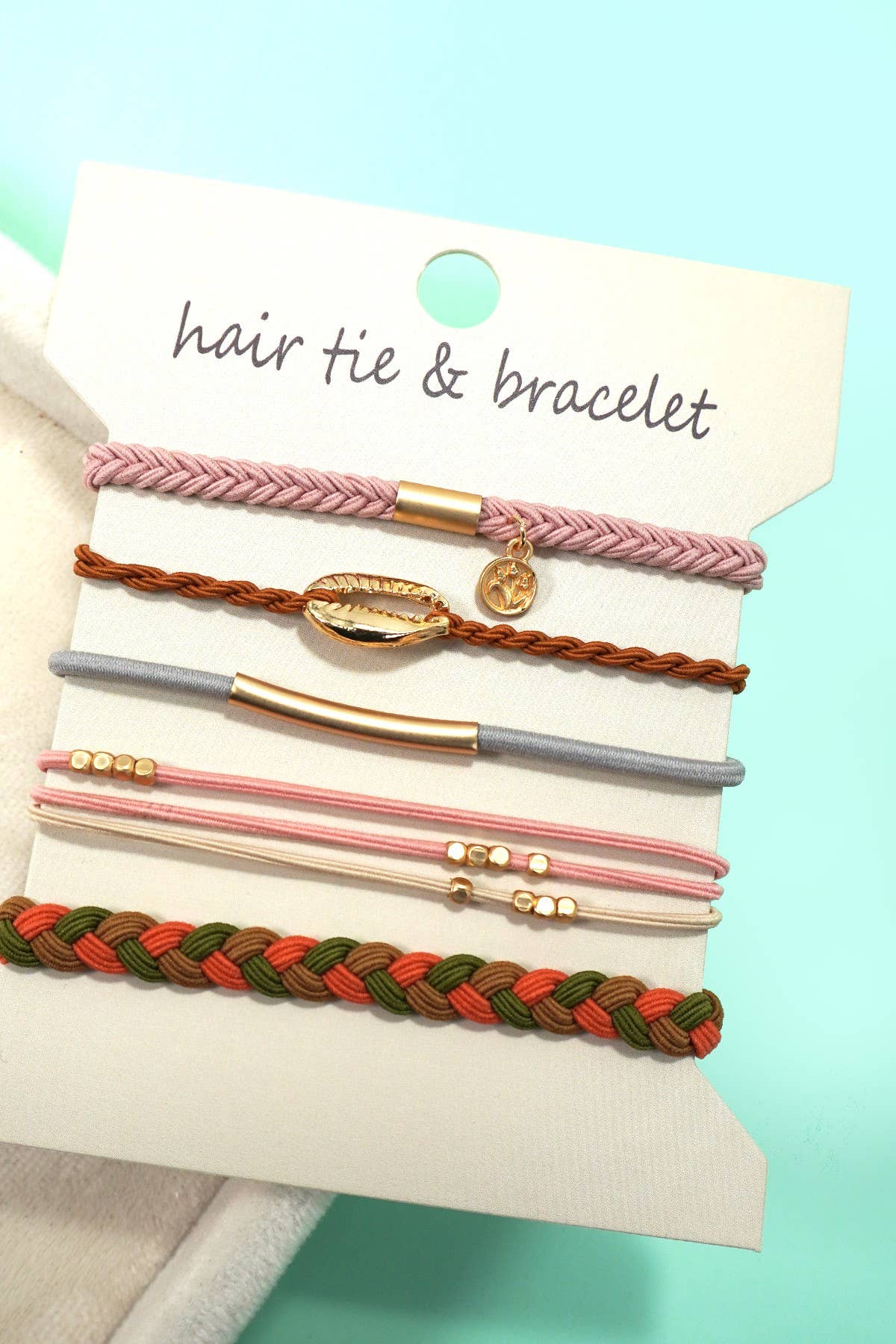 PULSERA CON NUDO DE FUNCIÓN DUAL BOHO PARA EL CABELLO | 40BH104