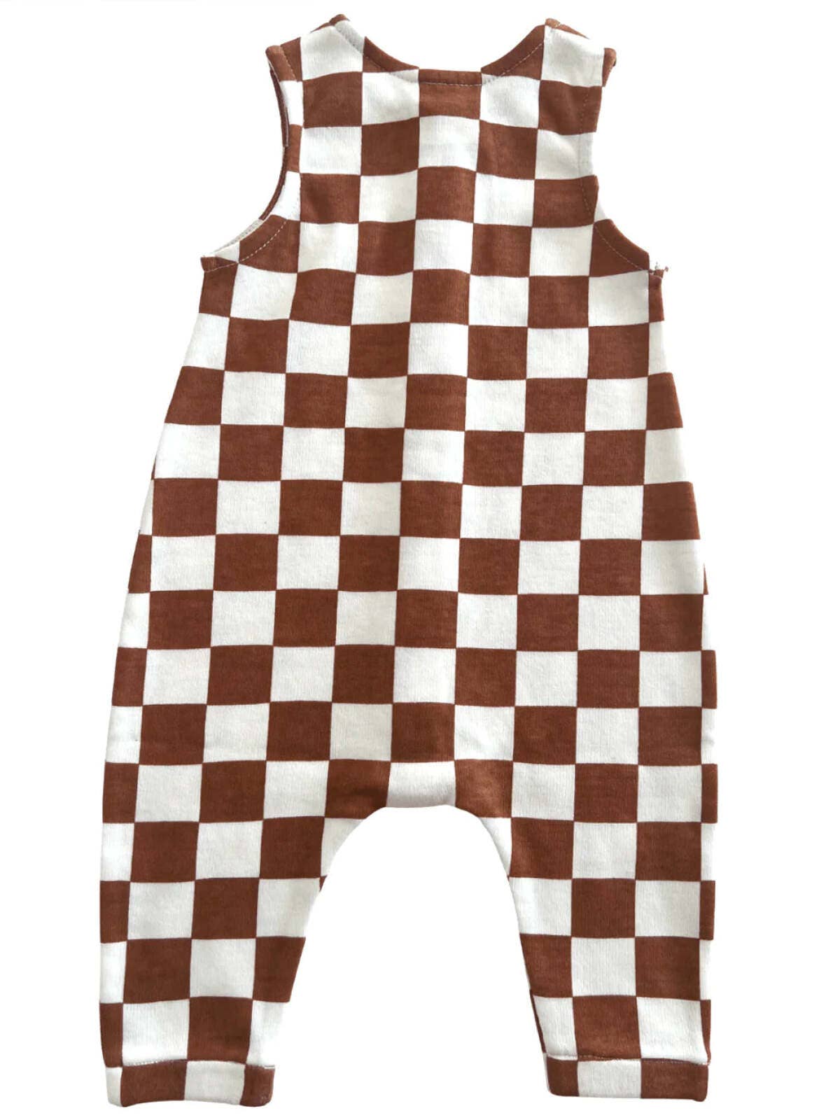 Stracciatella Checkerboard / Organic Bay Jumpsuit (Baby)