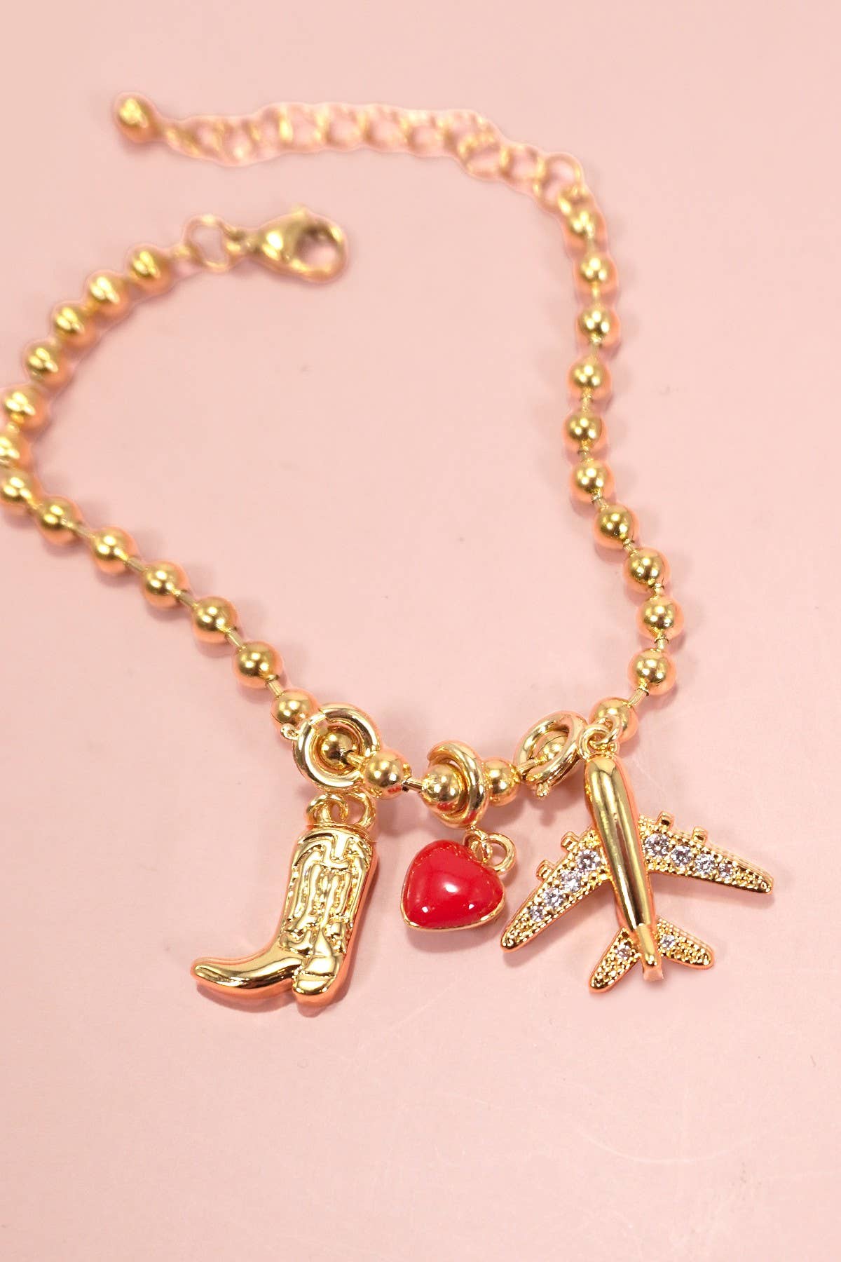 PULSERA DE ACERO INOXIDABLE DE 18K PARA CHARMS | 40CB123