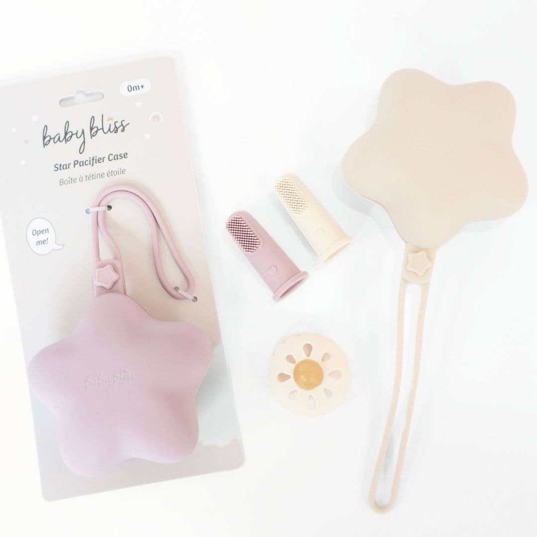 Star Pacifier Holder Case - Almond