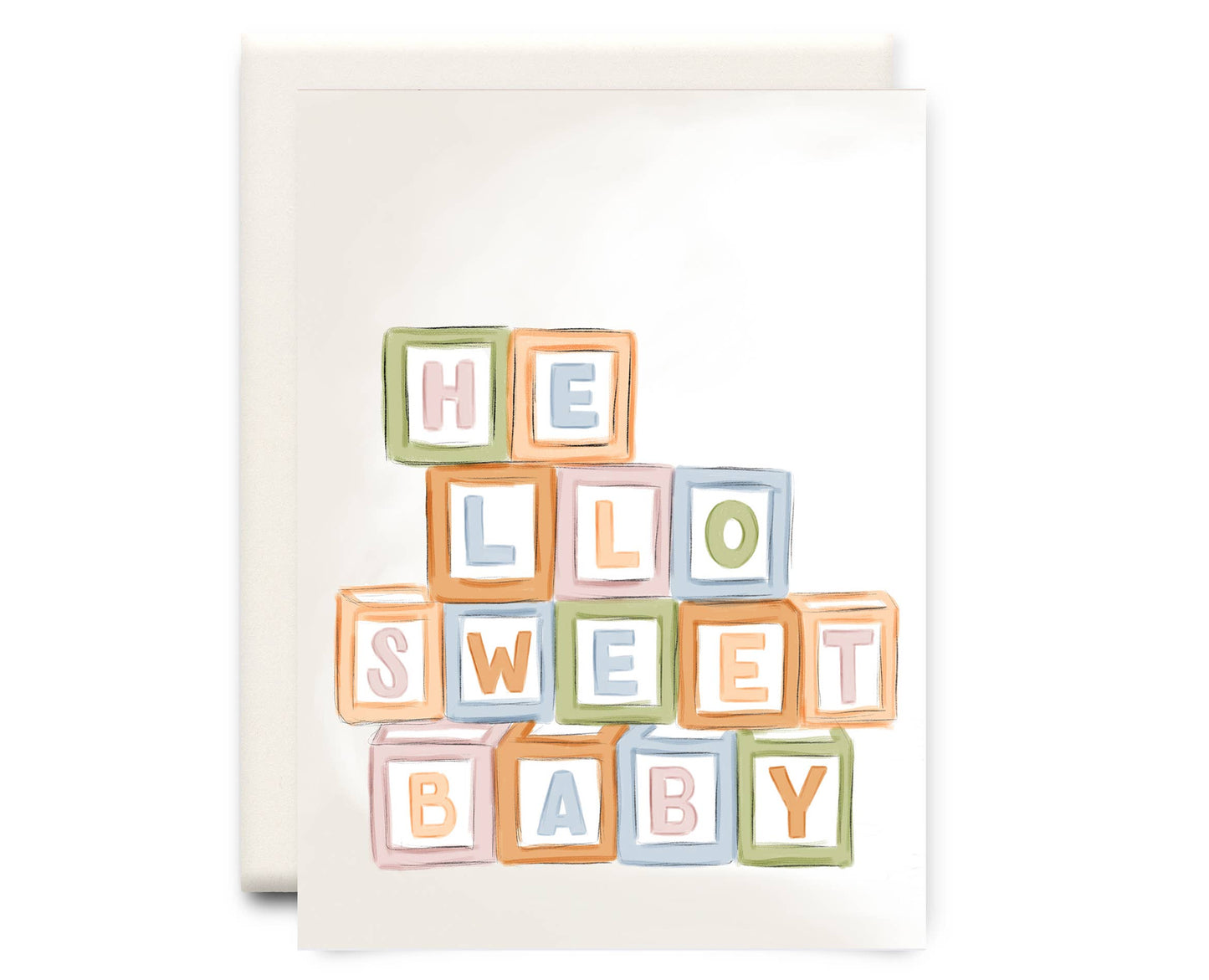 Hello Sweet Baby | New Baby Greeting Card