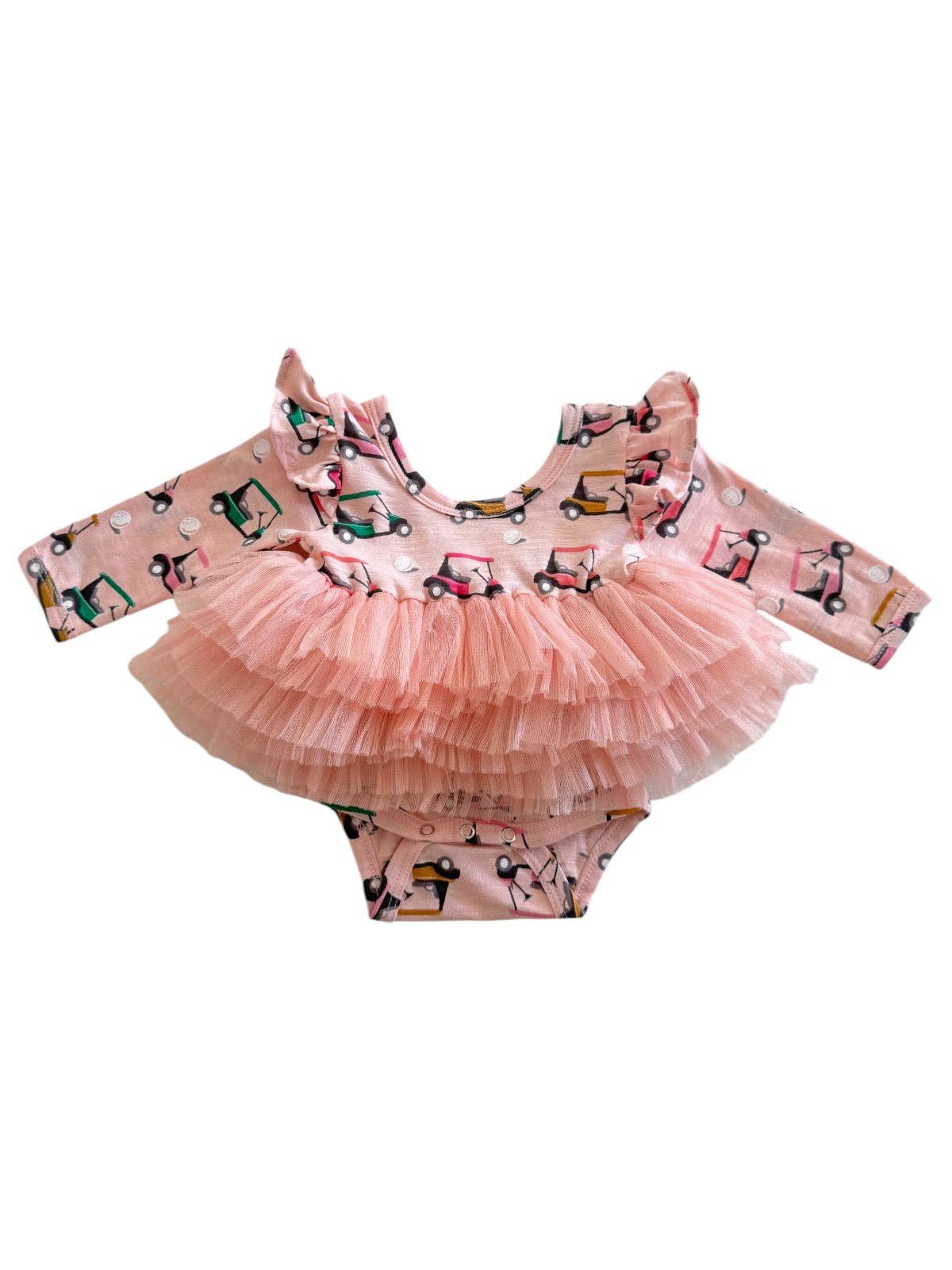 Body tutu à manches longues rose/biologique pour voiturette de golf