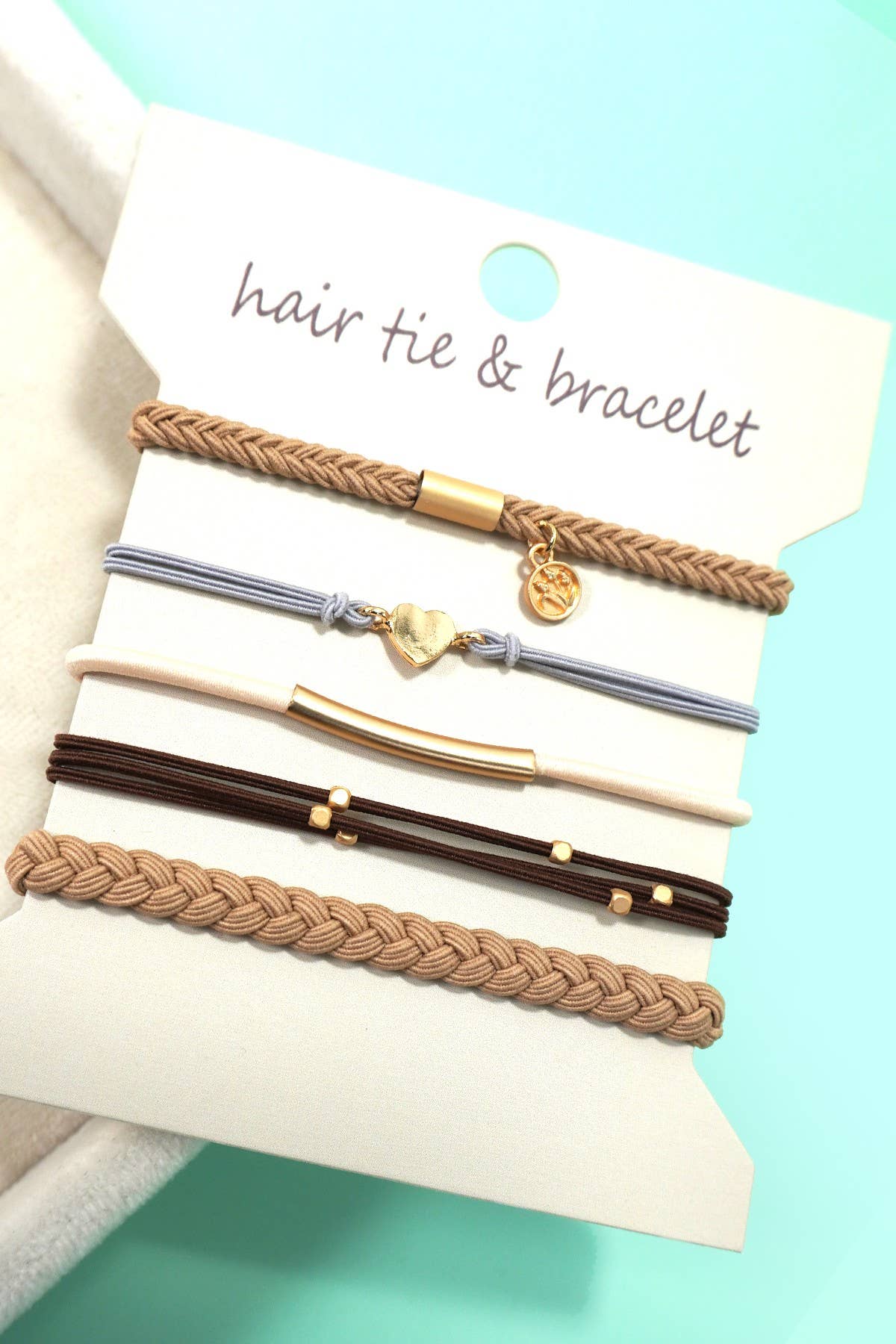 PULSERA CON NUDO DE FUNCIÓN DUAL BOHO PARA EL CABELLO | 40BH104