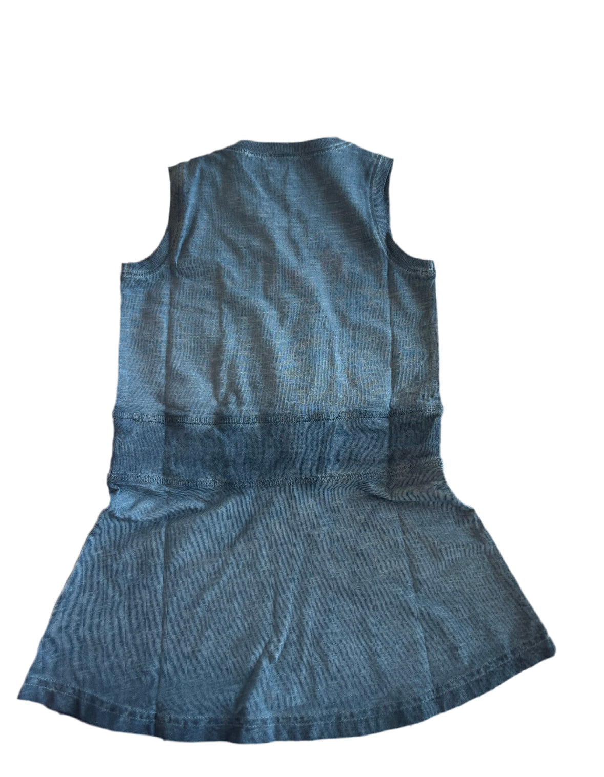 Coccoli Girl’s Jersey Dress - Dusty Blue