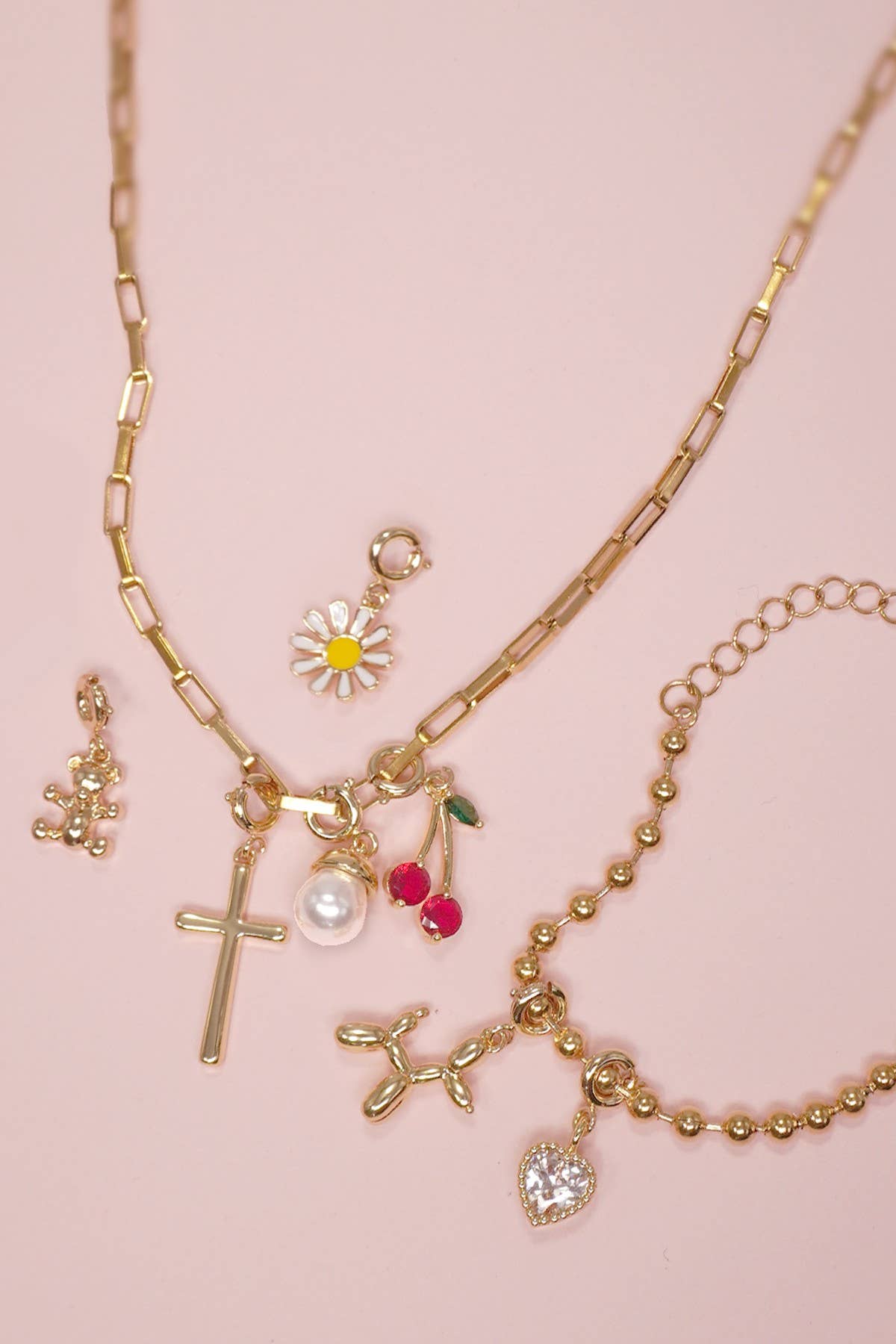 CHARM-18K OR VÉRITABLE TREMPÉ AVEC FERMOIR À ANNEAU À RESSORT | 80CM1100