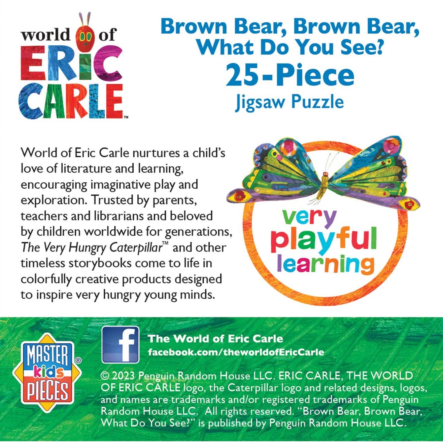 Rompecabezas de 25 piezas de oso pardo de World of Eric Carle