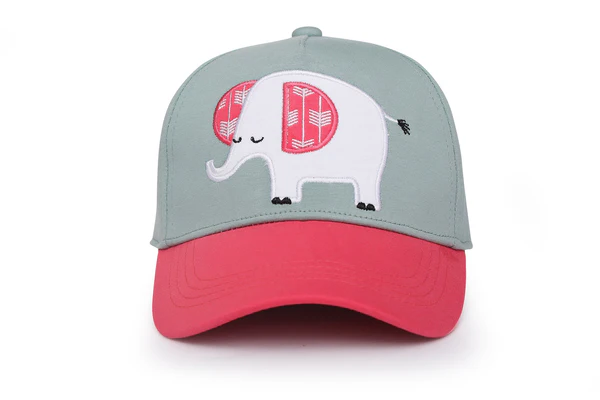 Kids UPF50+ Ball Cap- Elephant