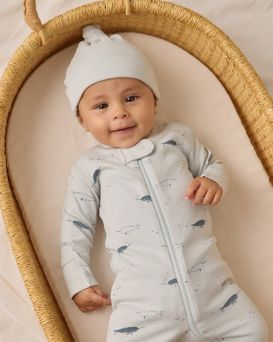 Zip Long Sleeve Sleeper Footie || Narwhals
