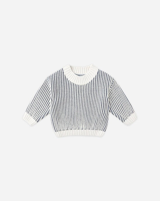 Relaxed Knit Sweater || Ocean