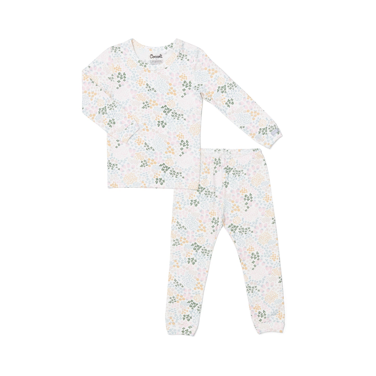FRUIT PATCH ON CREAM / LS COTTON-MODAL PYJAMA