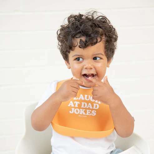 I Laugh At Dad Jokes Wonder Bib