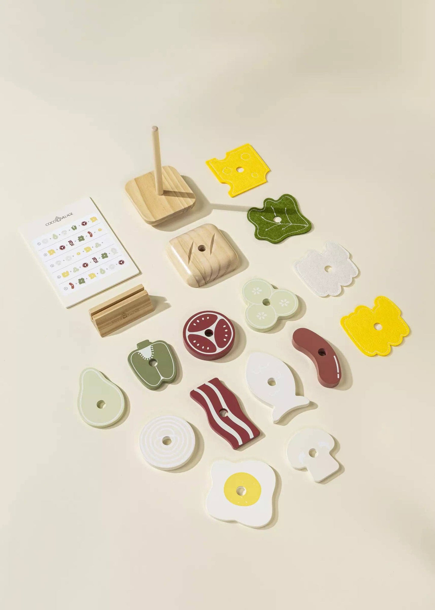 Sándwich apilable de madera