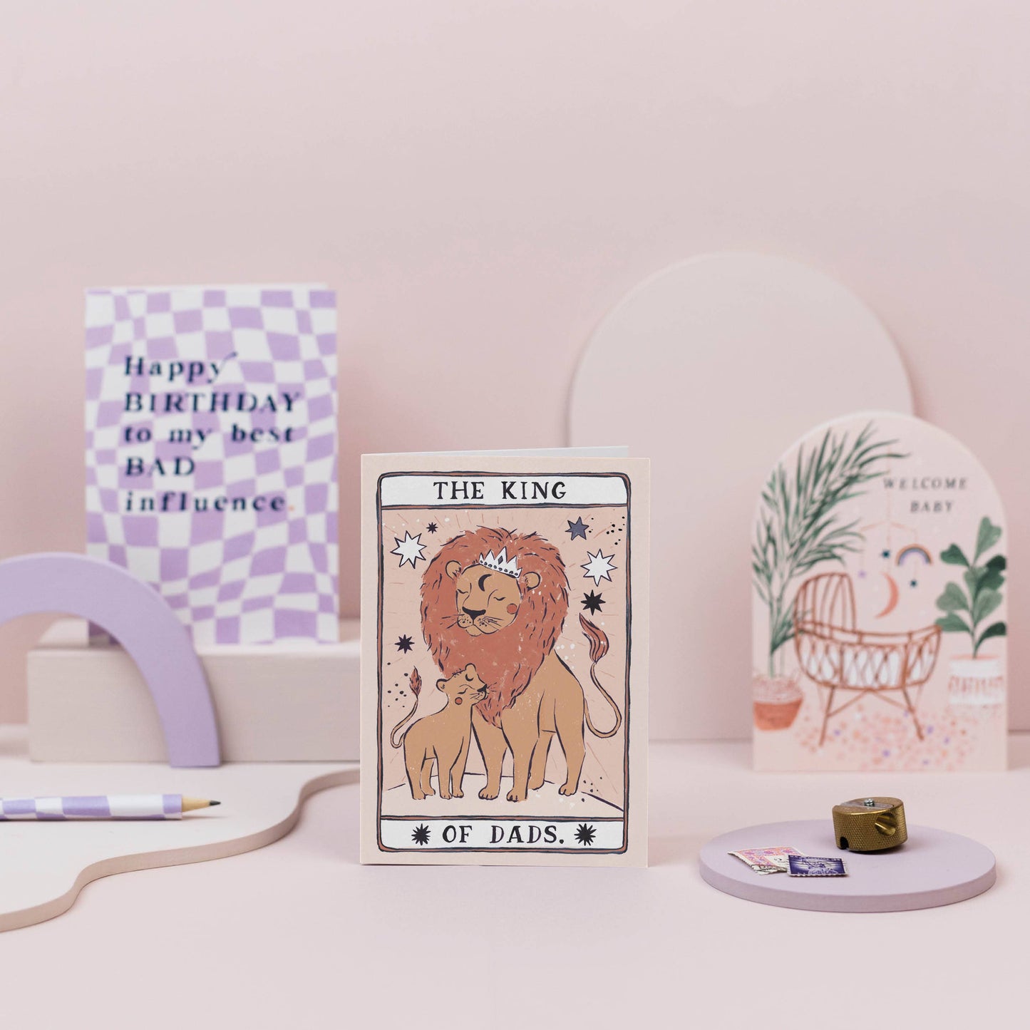 King of Dads Card | Male Birthday Card | Father's Day Cards