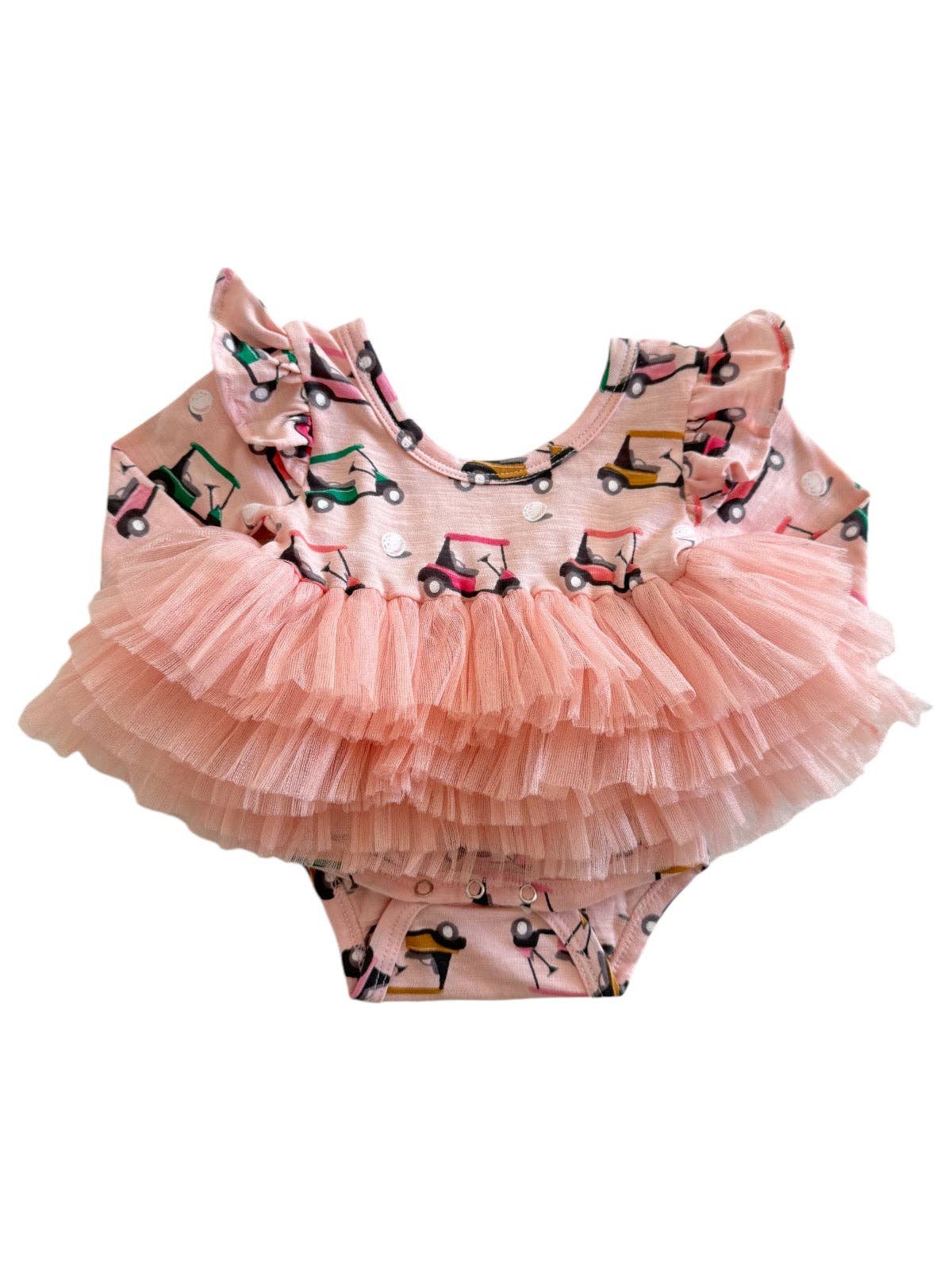 Body tutu à manches longues rose/biologique pour voiturette de golf