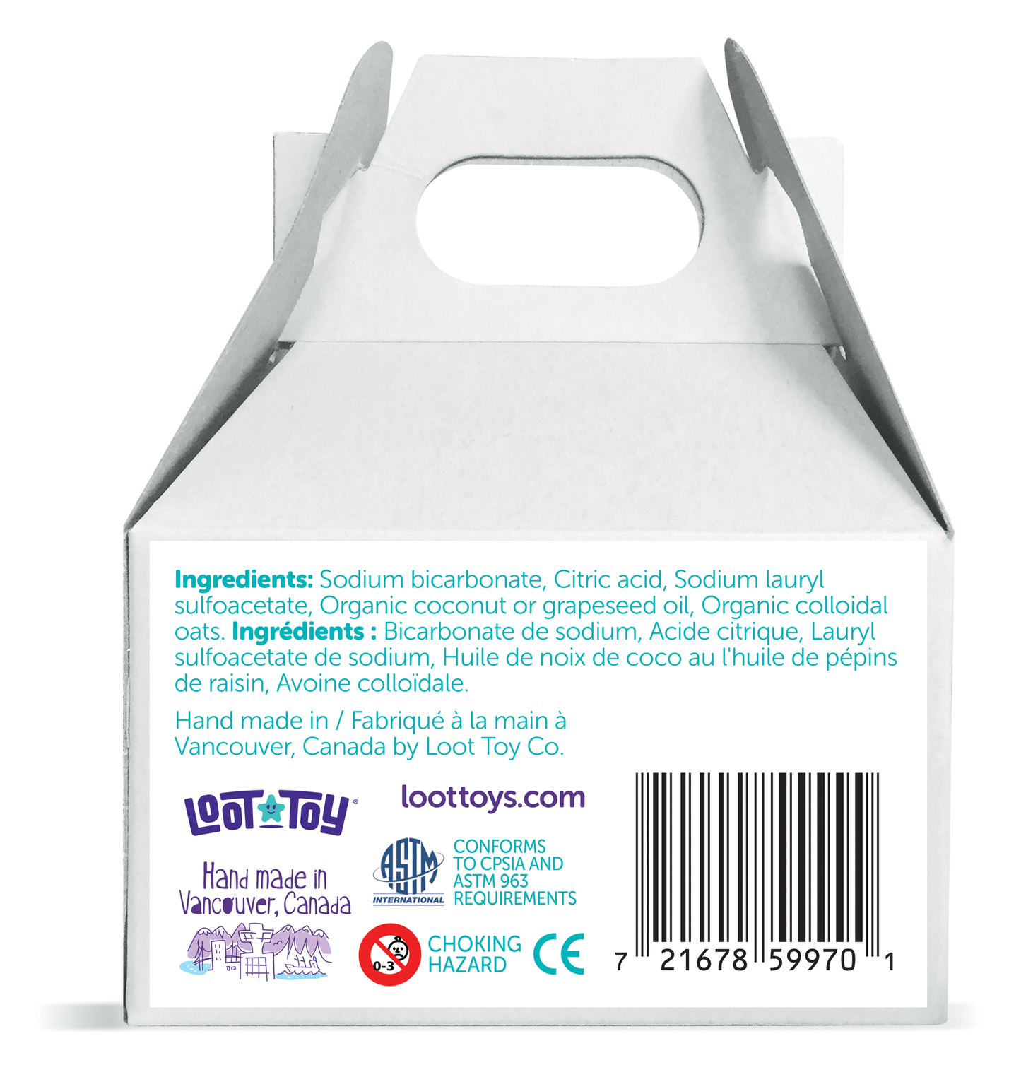 Bombas lunares con un juguete en su interior