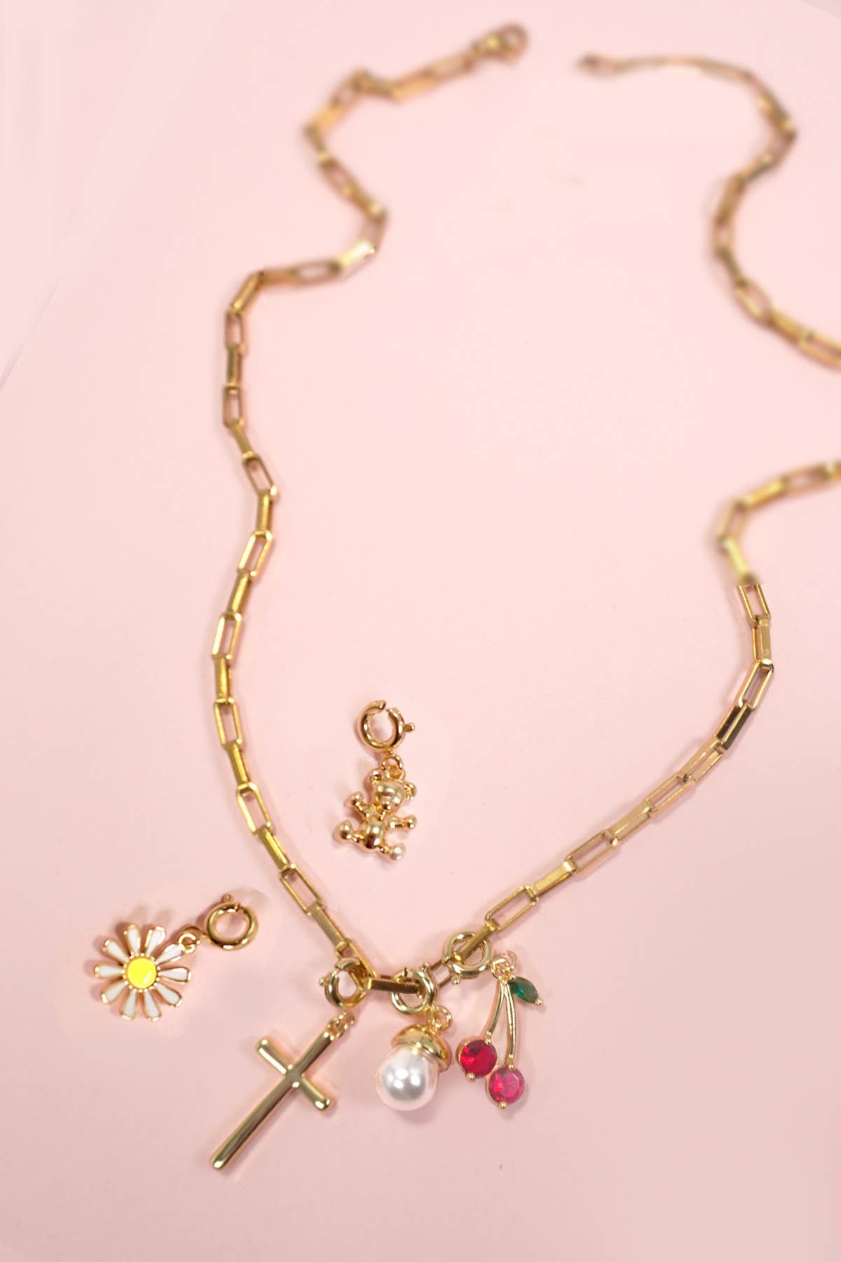 CHARM-18K OR VÉRITABLE TREMPÉ AVEC FERMOIR À ANNEAU À RESSORT | 80CM1100