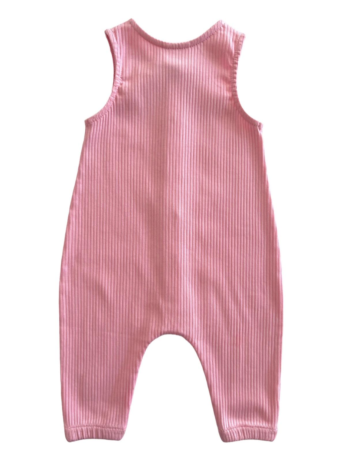 Mono de canalé orgánico rosa de Bay (bebés y niños)