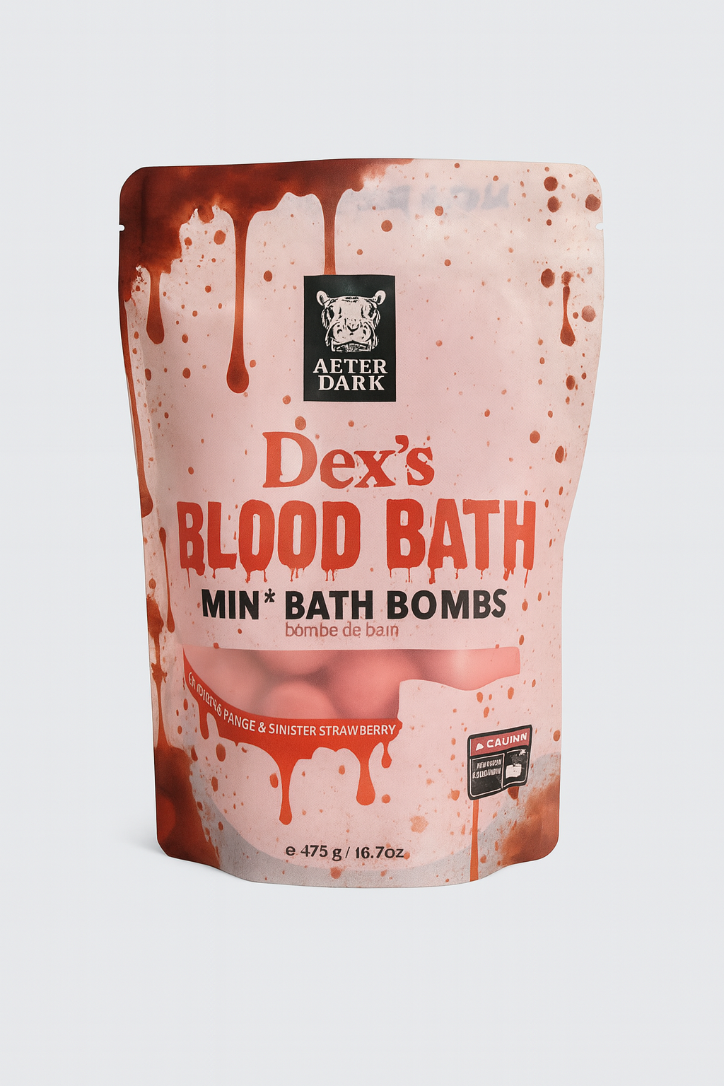 Dex's Blood Bath - Mini Bath Bombs- Gift Bag