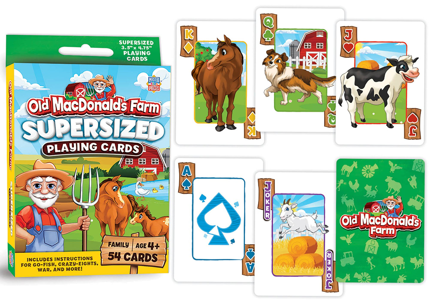 Naipes gigantes de Old MacDonald's Farm