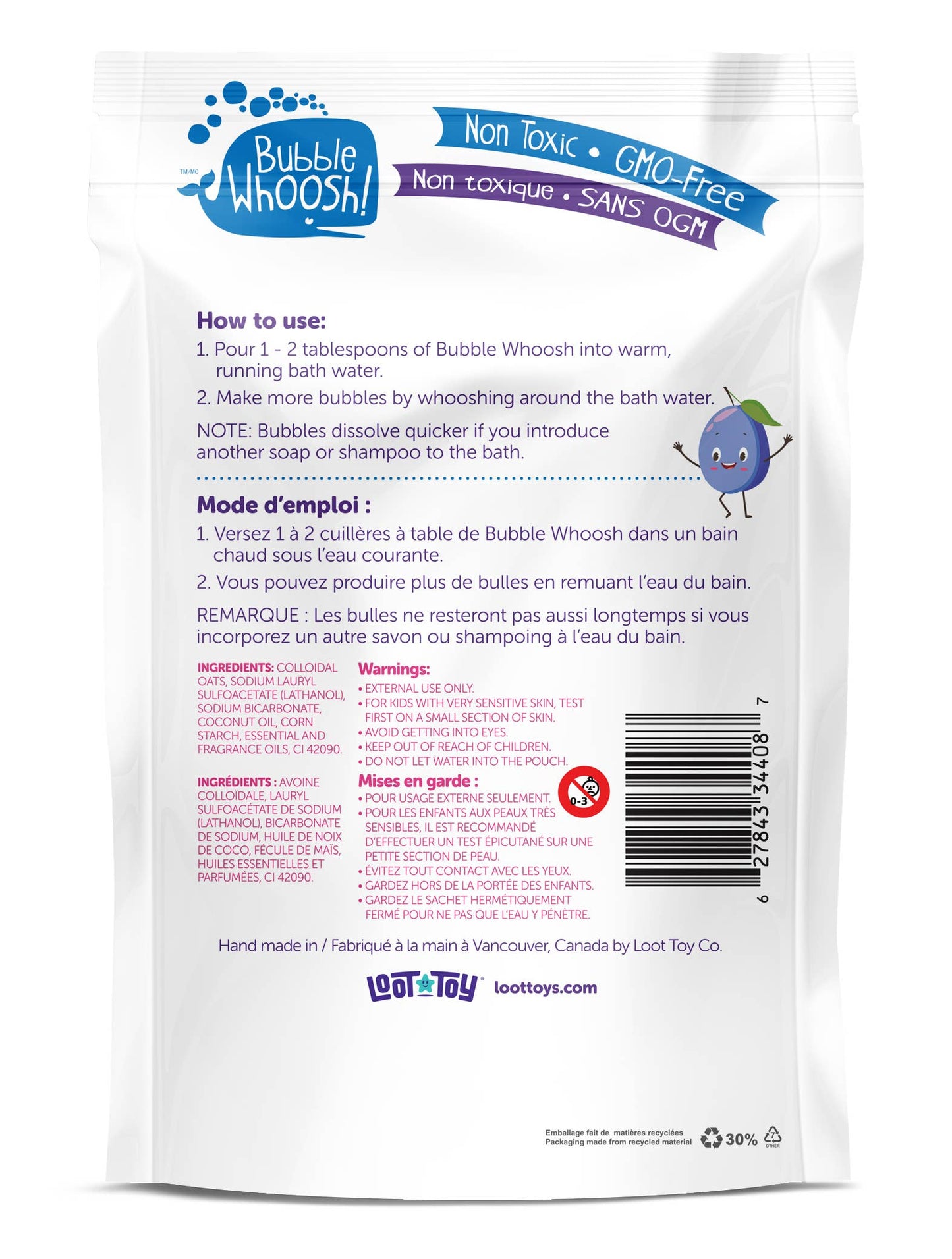 Burbuja Whoosh Ciruela