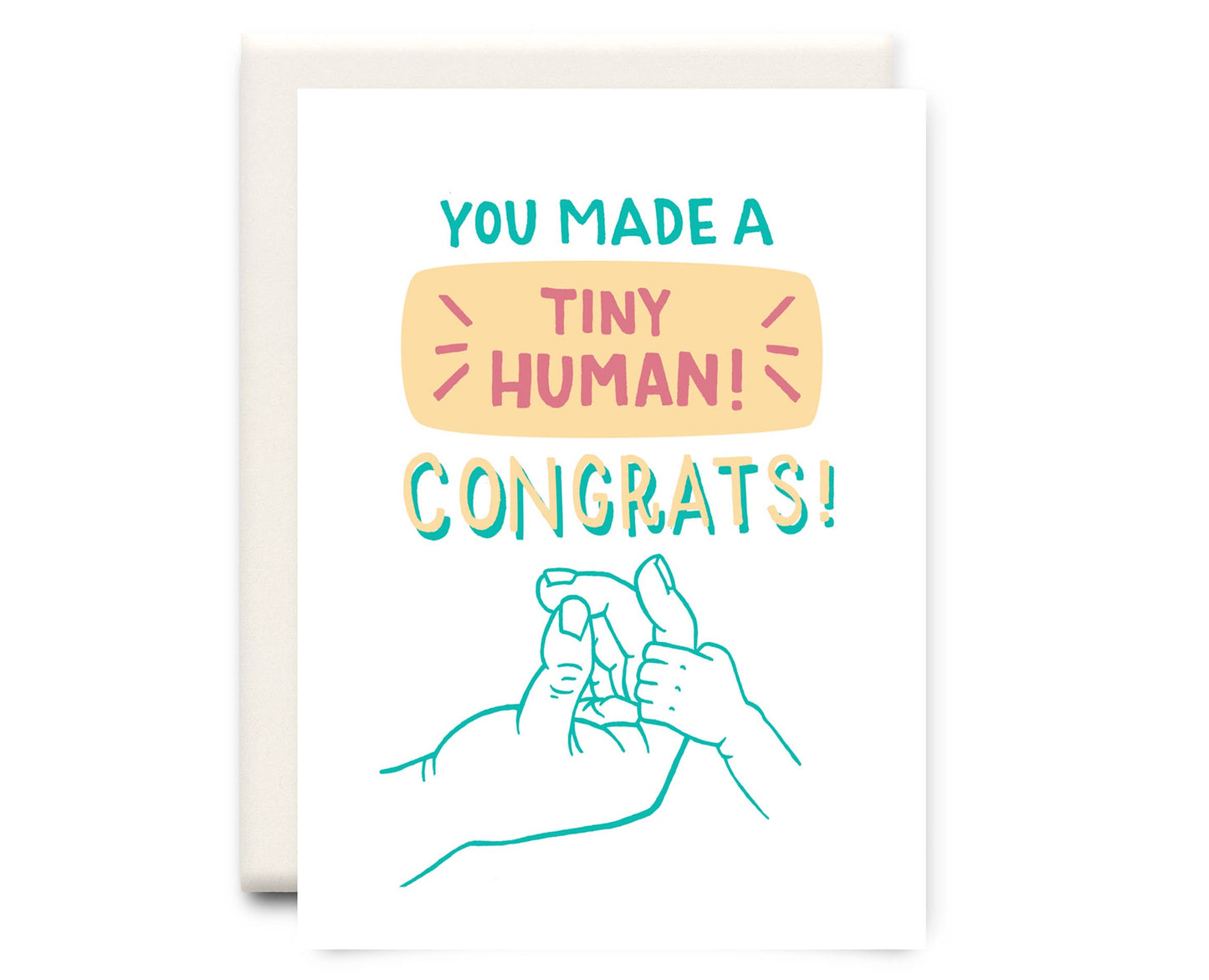 Tiny Human | New Baby Greeting Card