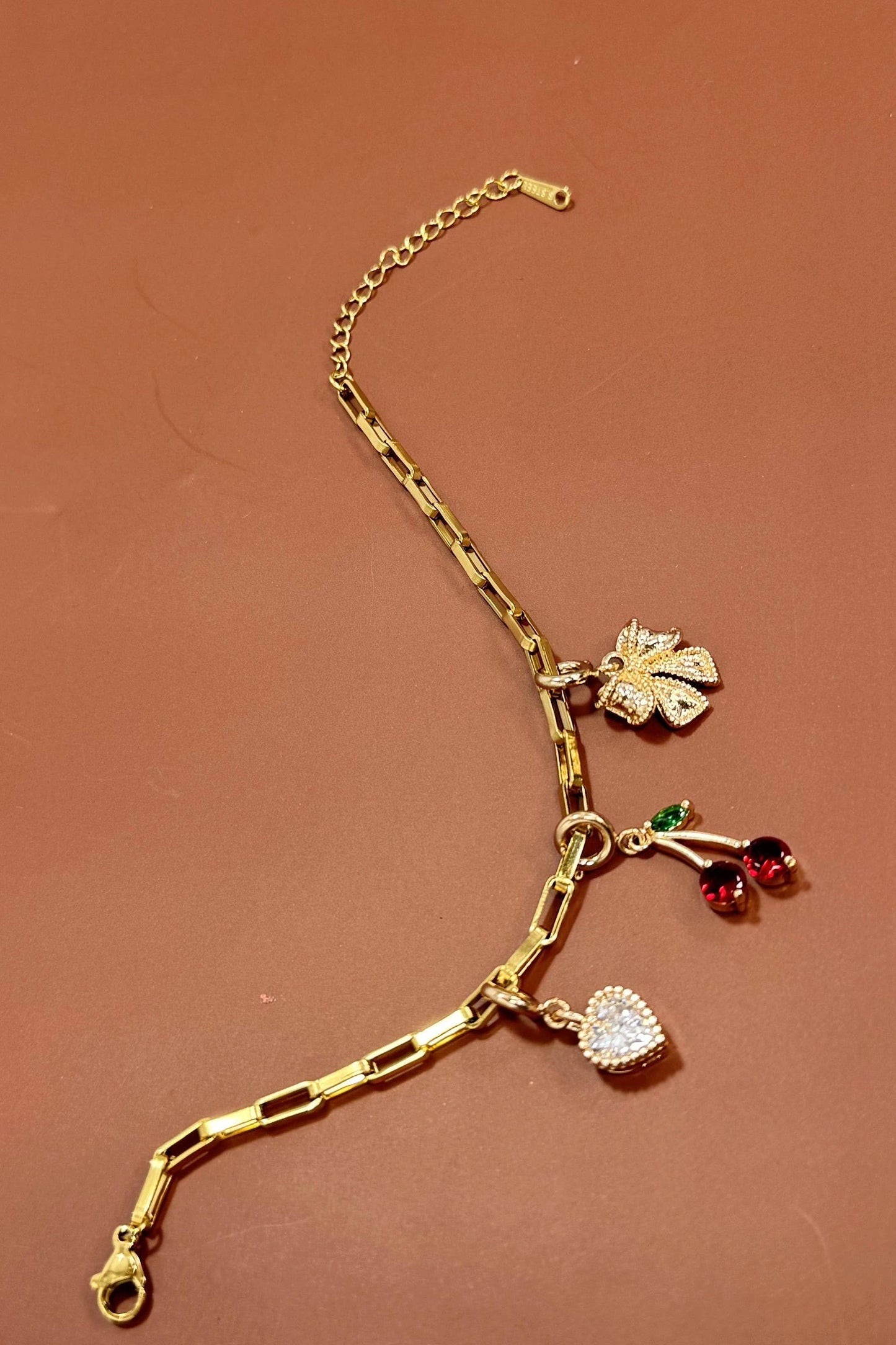 BRACELET EN ACIER INOXYDABLE 18K POUR CHARMS | 40CB123