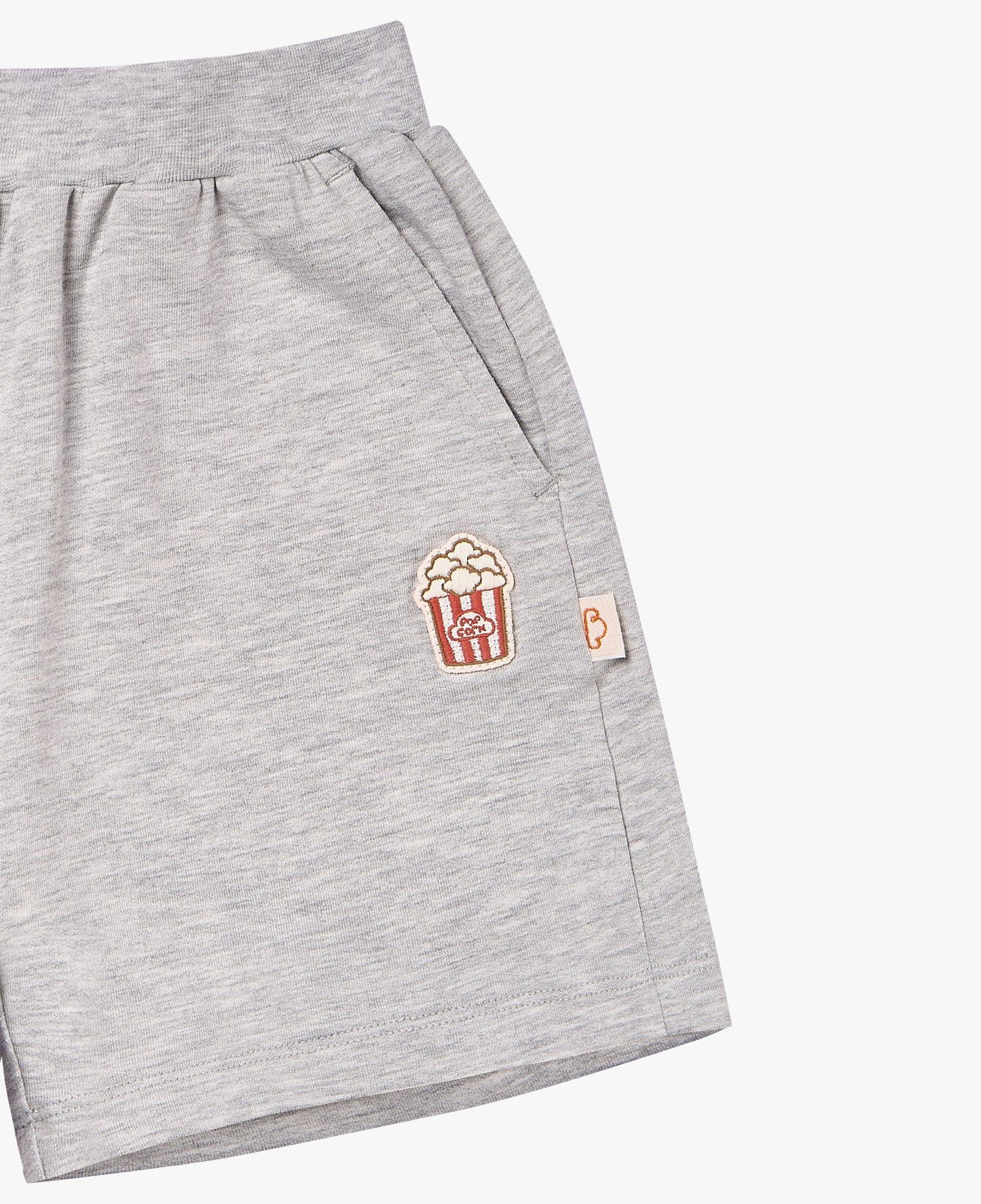 Petite Revery Fog Grey Popcorn Shorts