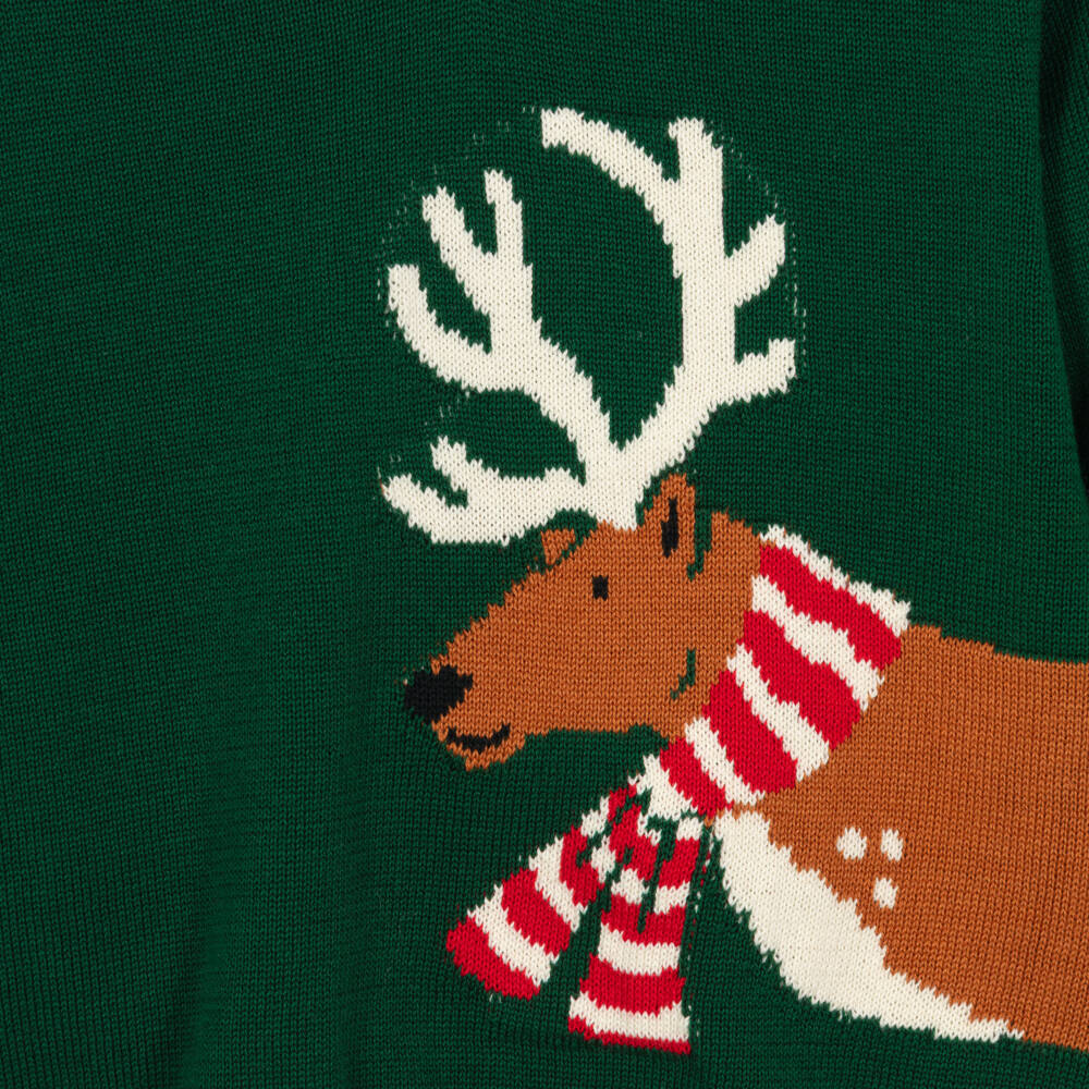 Hatley: Reindeer V-Neck Sweater
