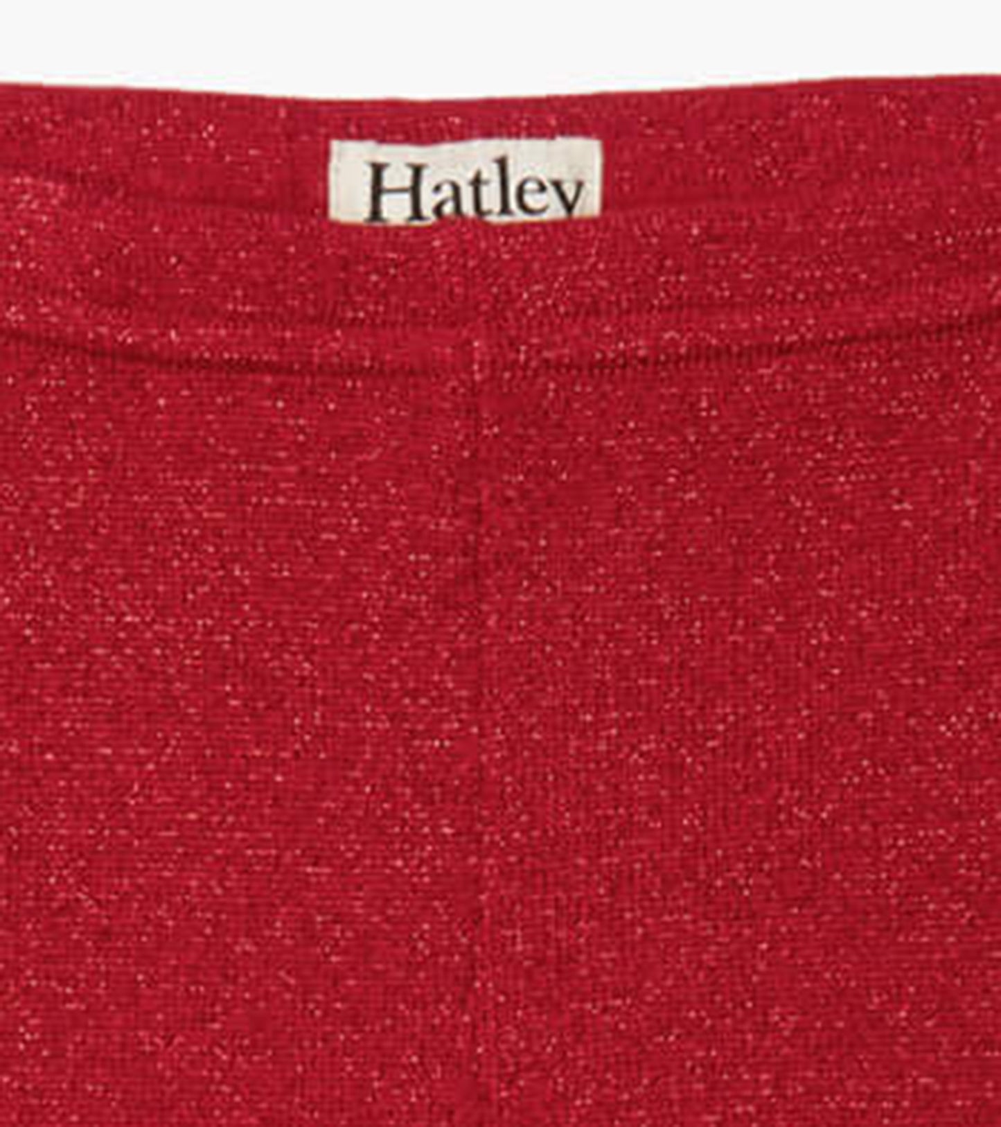 Hatley: Red Shimmer Knit Leggings