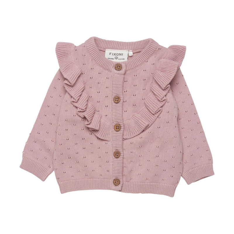 Dusty Rose Cardigan- Fixoni
