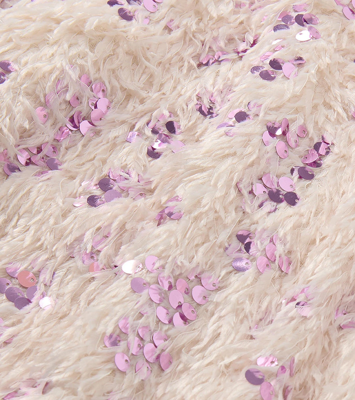 Hatley: Pink Sequins On Cream Feathers Pullover