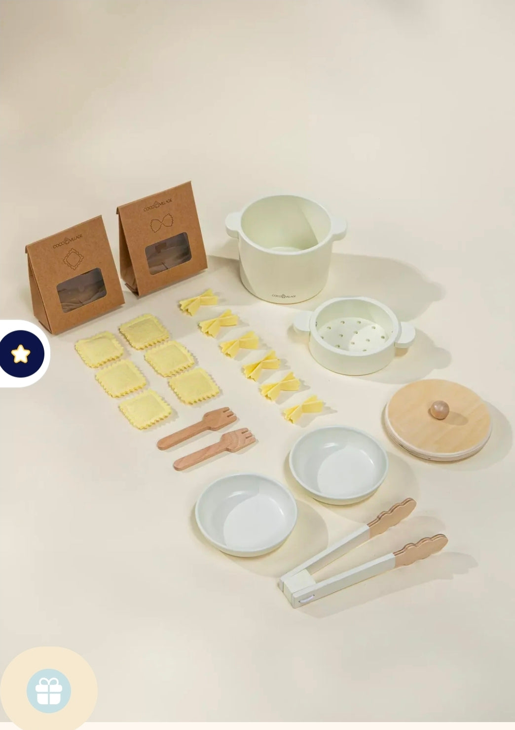 Coco village pasta making toy set