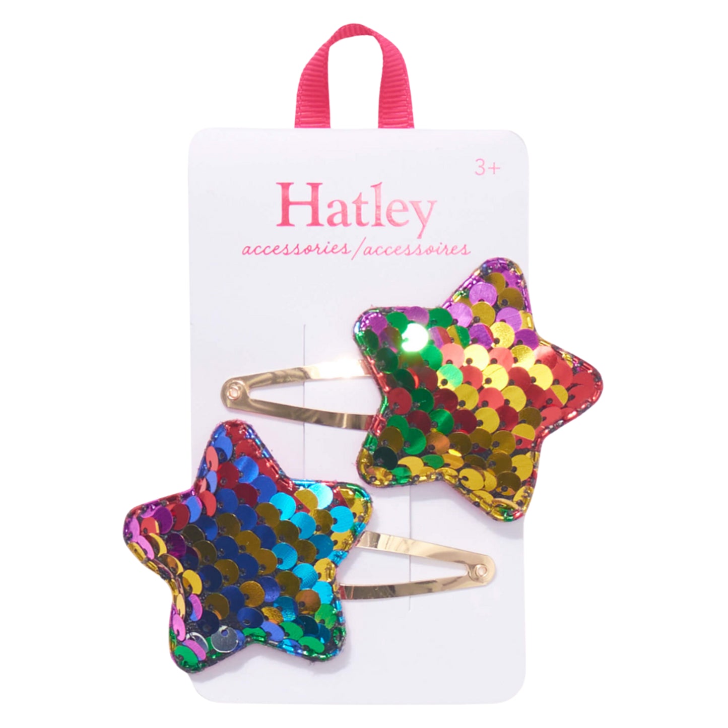 Sequin Star Snap Clips- Hatley