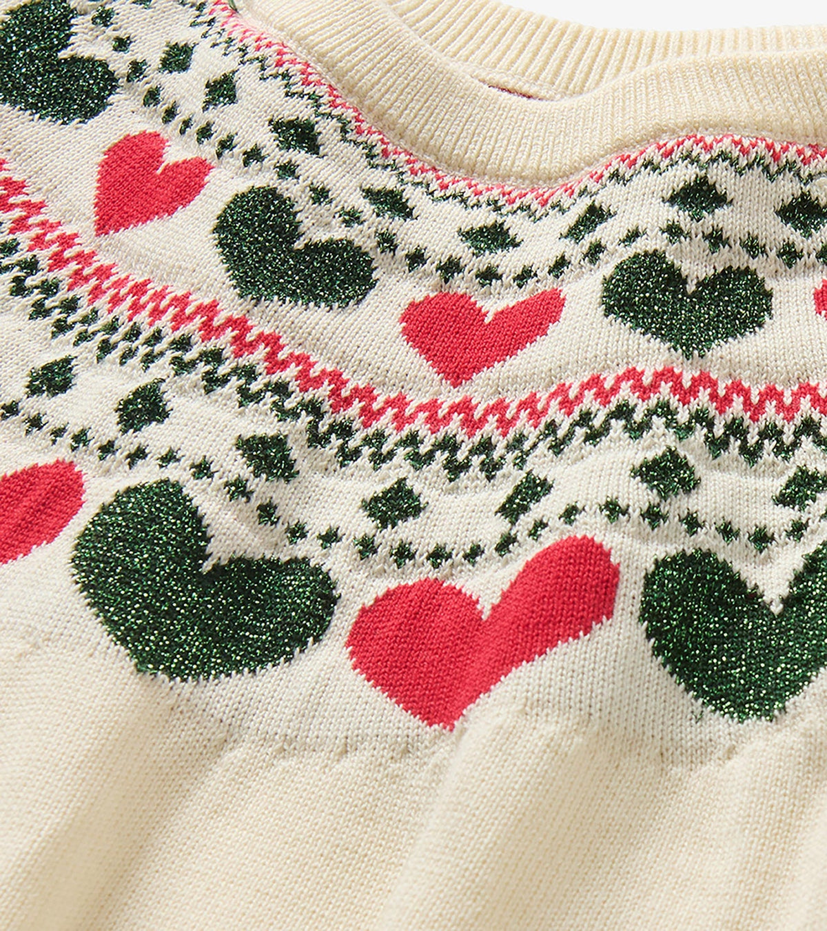 Hatley: Holiday Hearts Swing Sweater Dress