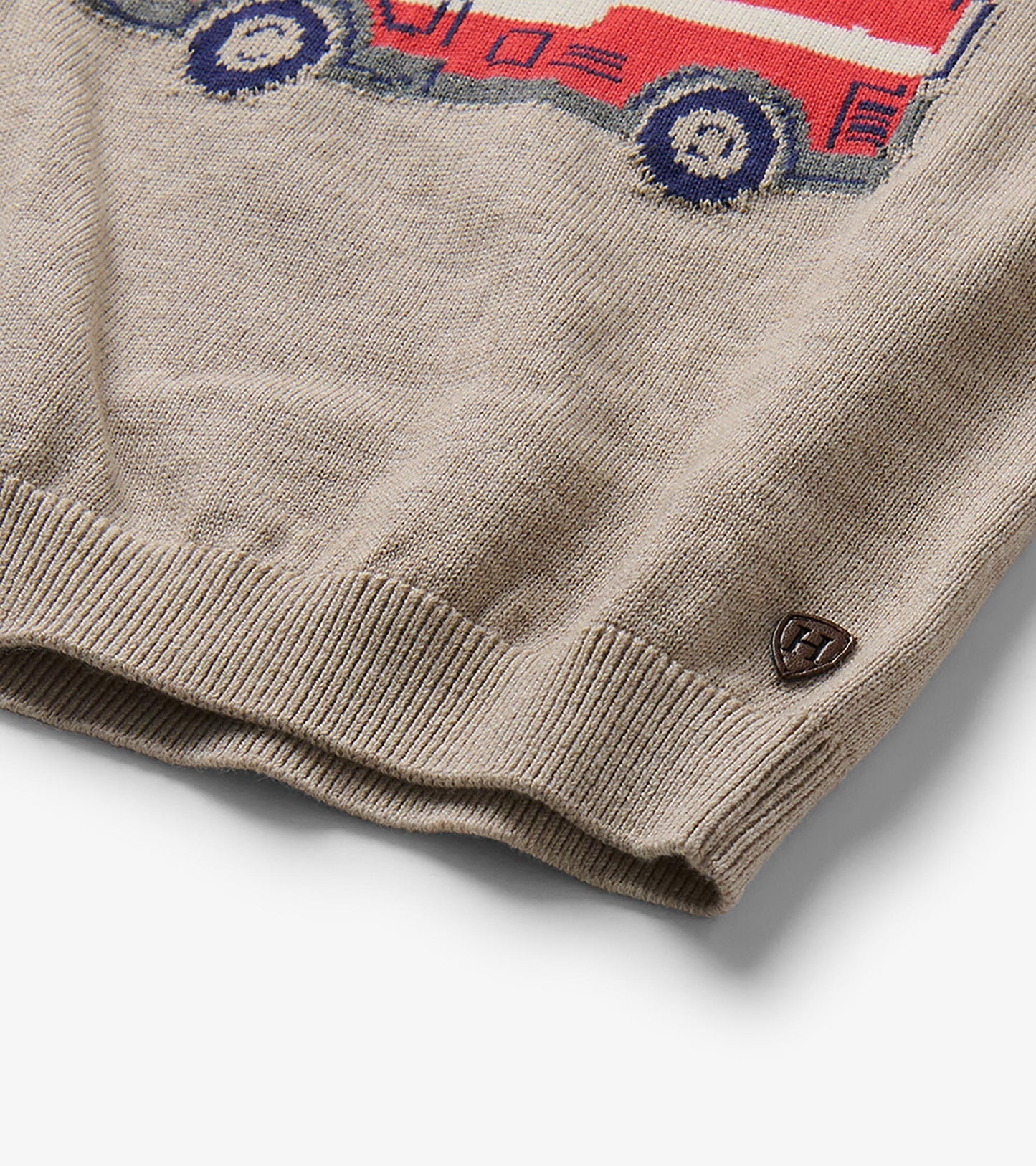 Hatley: Firetruck V-neck Sweater