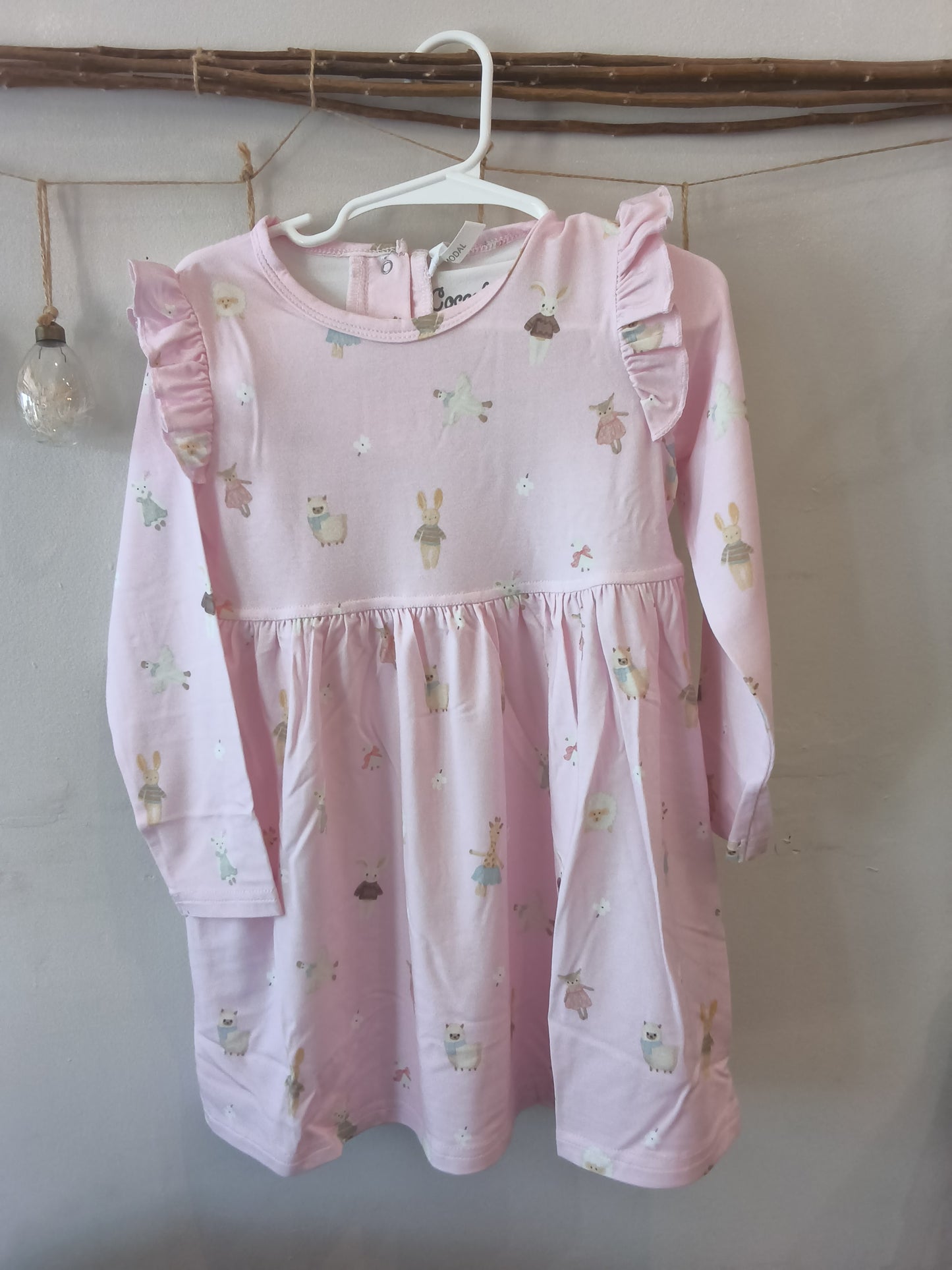Coccoli: Plush On Light Pink Dress