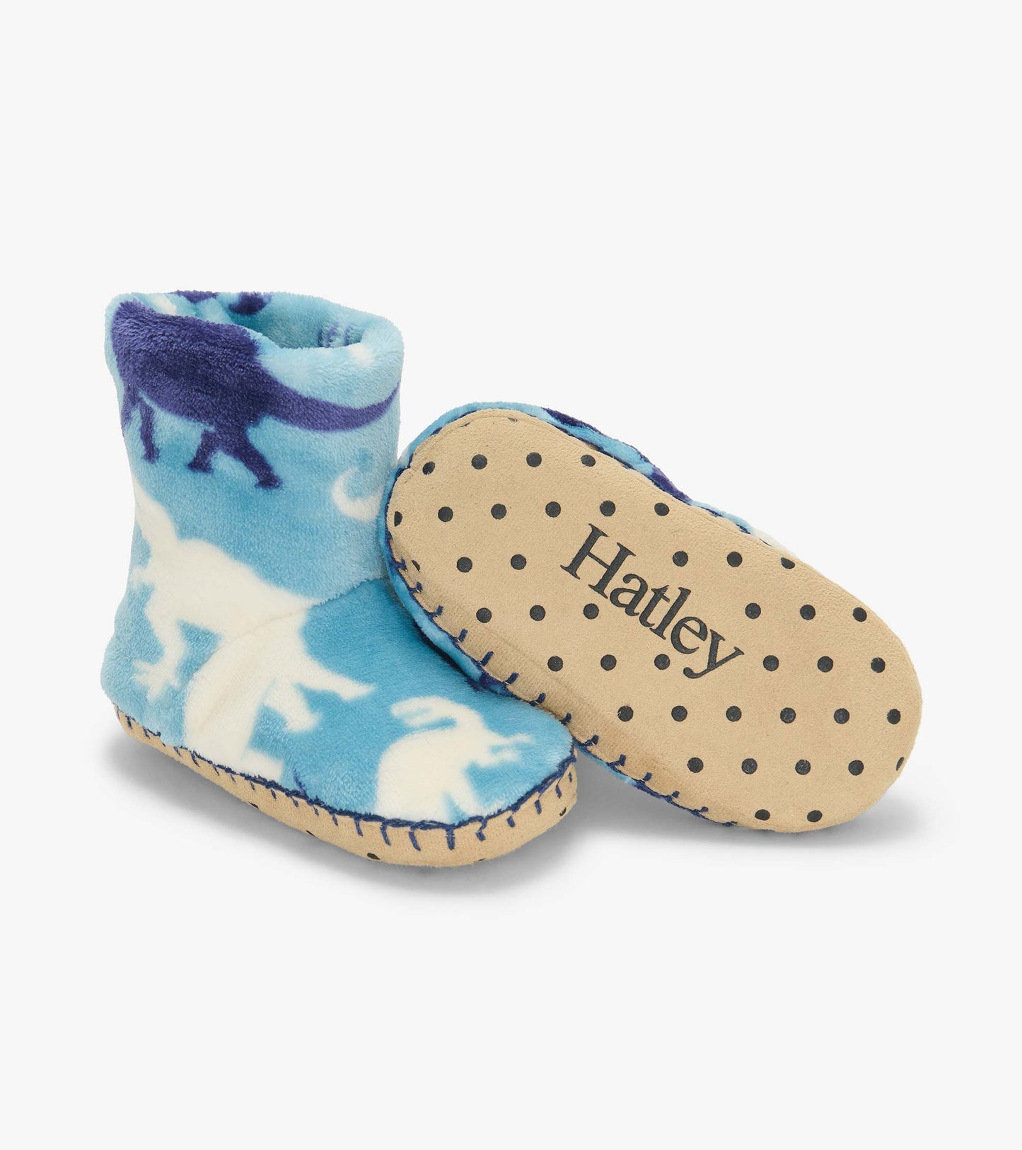 Hatley: Dino Silhouette Fleece Slippers
